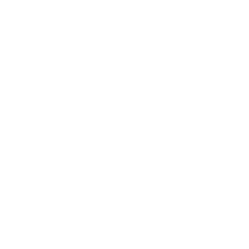 White line drawing of a plant with several leaves on a black background.