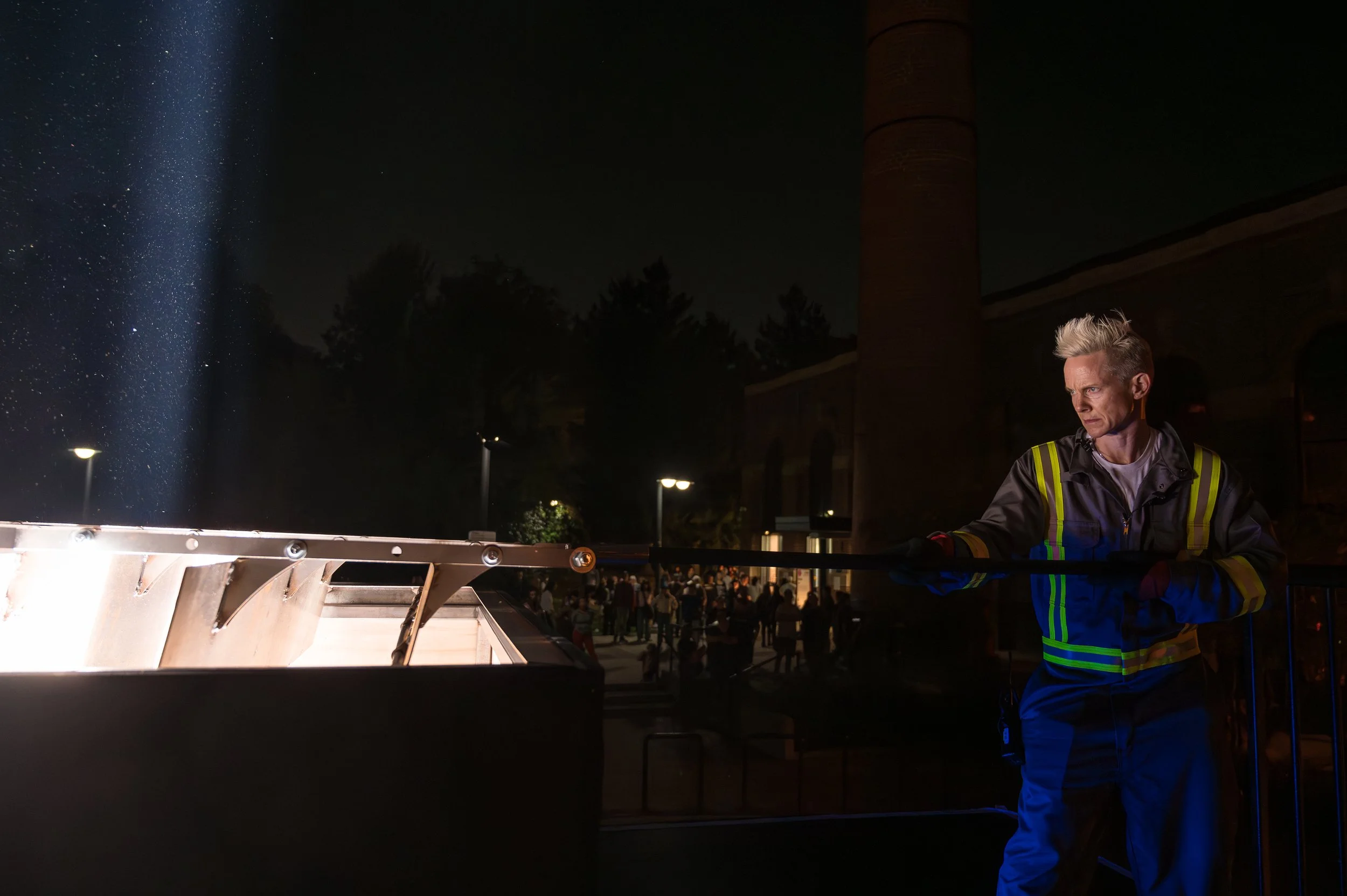 Cassils, durational performance "Undersight", Photo by Alejandro Santiago