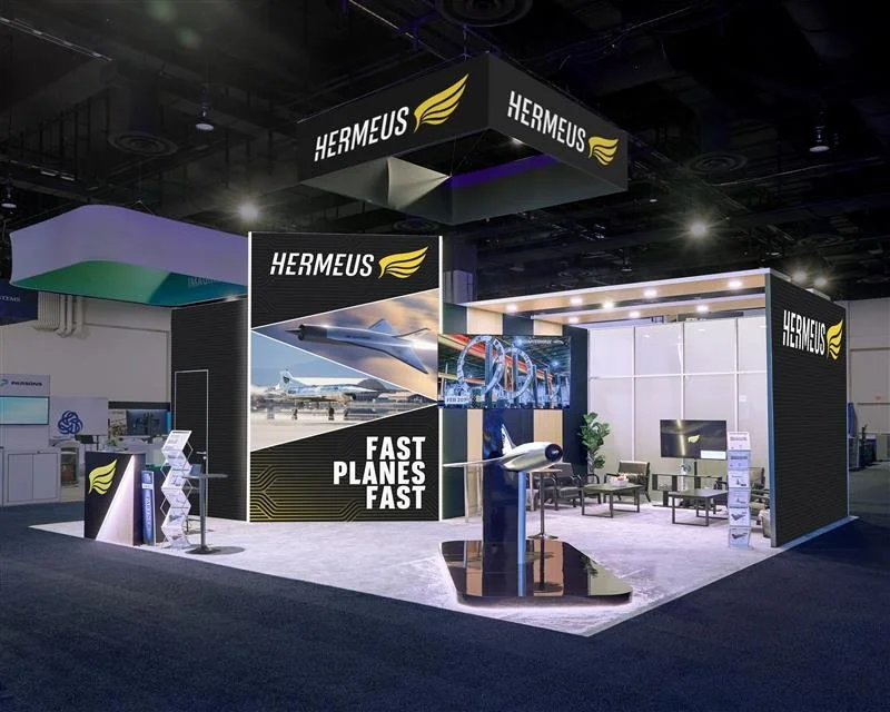 My contributions to our trade show booth included the graphics and b-roll reels. 