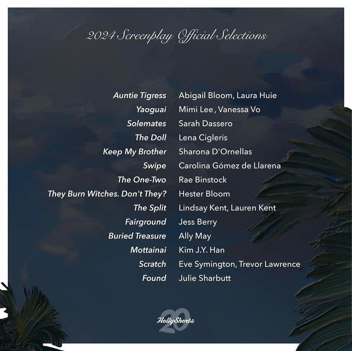 Thrilled to announce that our script YAOGUAI has advanced as an Official Selection for @hollyshorts 2024 Screenplay competition! Stay tuned for more updates &amp; learn more about the film on our website. Link in bio YAOGUAI-FILM.COM