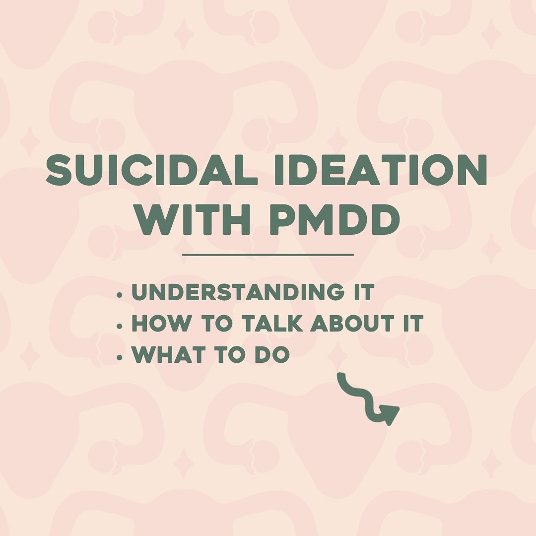 &ldquo;I&rsquo;d rather walk with you in your pain than walk alone in the grief of losing you&rdquo;

If you have PMDD &amp; face suicidal ideation, having a safety plan can help keep you safe during moments of ideation or in a crisis.

Talking about