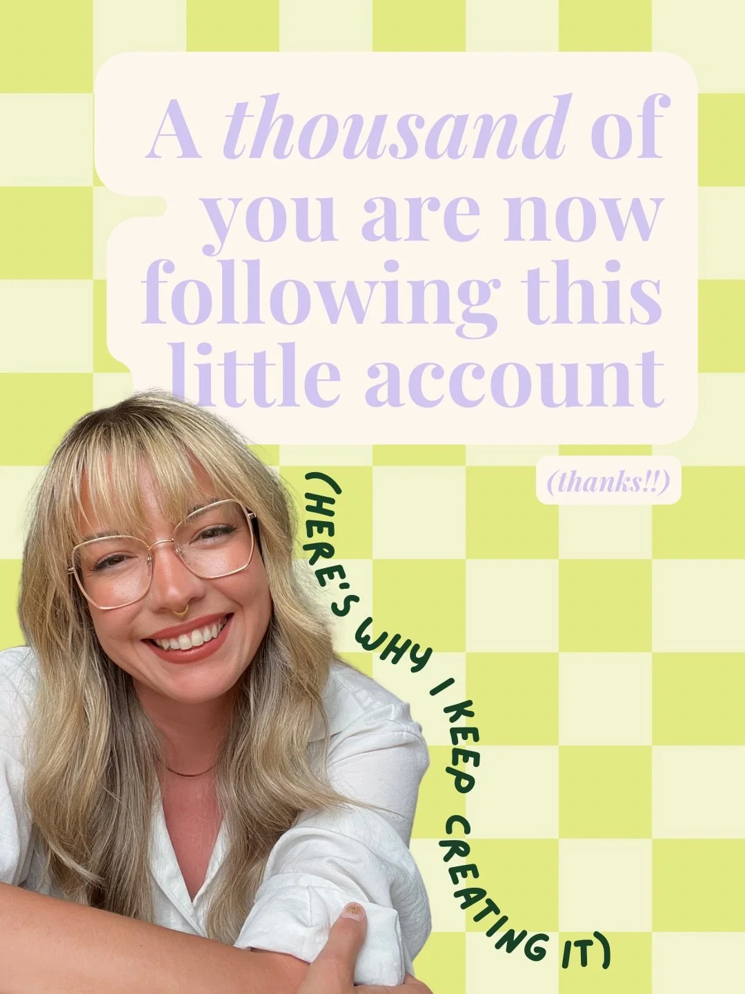1,000 of you 🥹

Which feels like the perfect excuse to share why this little corner of the internet exists in the first place.

Thank you for reading, commenting, sharing, and quietly being here. It means more than you probably realise.

(Brand deal