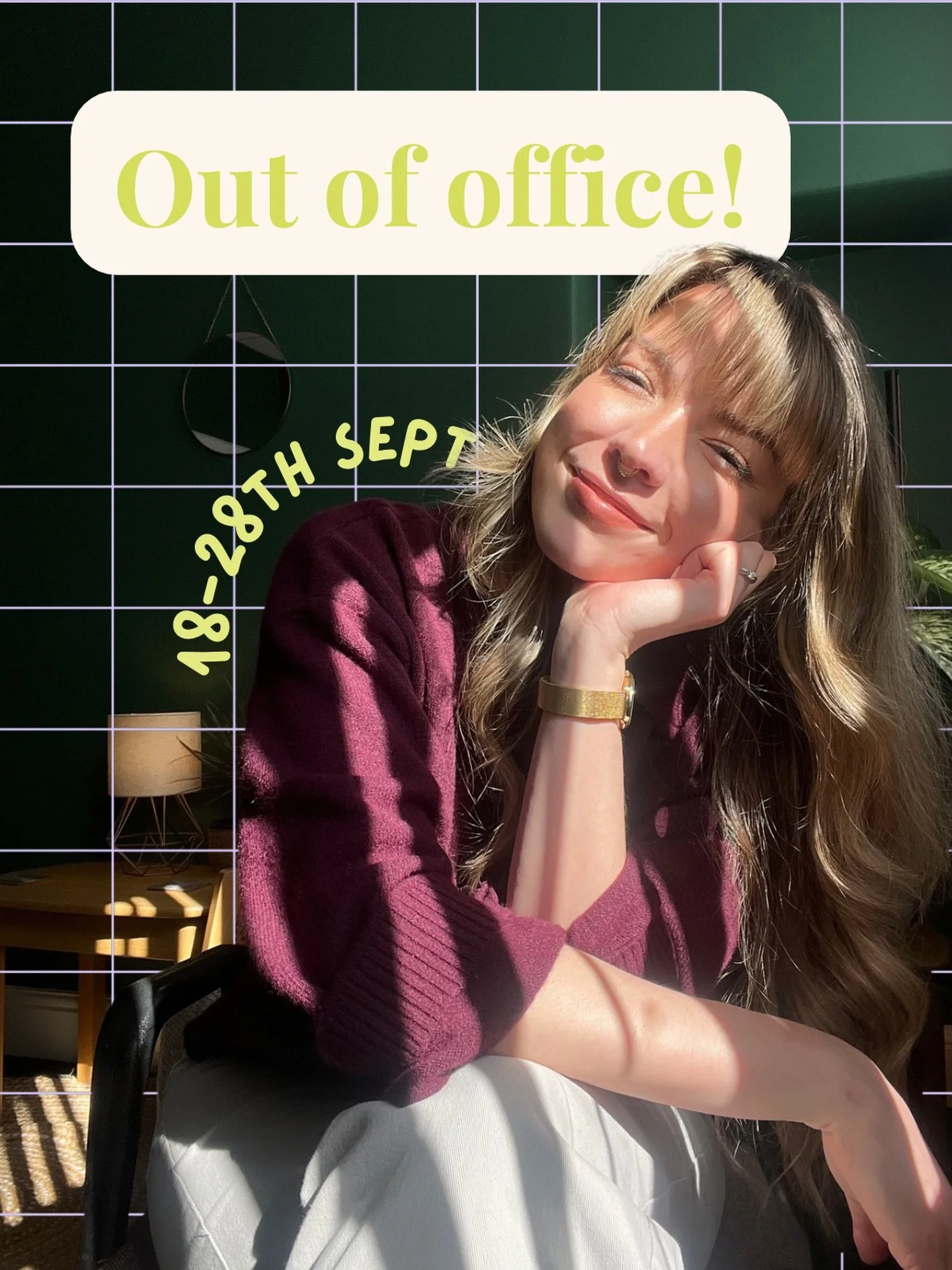 It&rsquo;s annual leave time!

I&rsquo;m taking some proper time away to rest, recharge, and play.

If you send me a message, email or text while I&rsquo;m away, I won&rsquo;t see it until the 29th onwards. I&rsquo;ll reply as soon as I can once I&rs