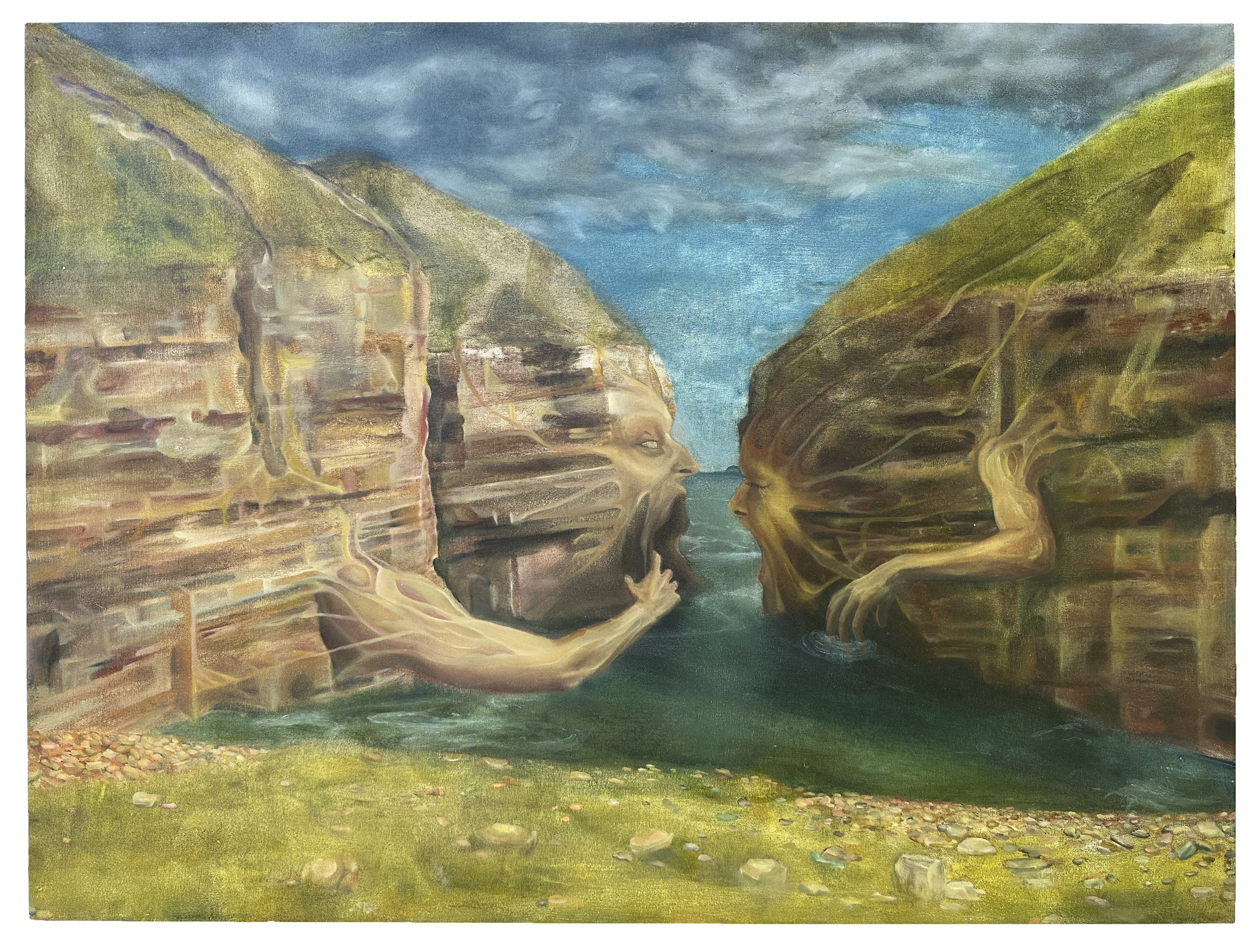 Cliff Face - Oil - 86cm x 117cm - 2024