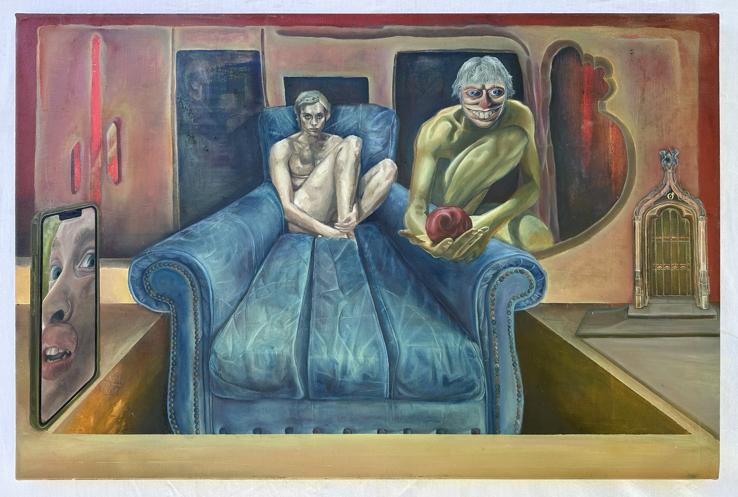 Self Inflicted - Oil - 90cm x 60cm - 2024