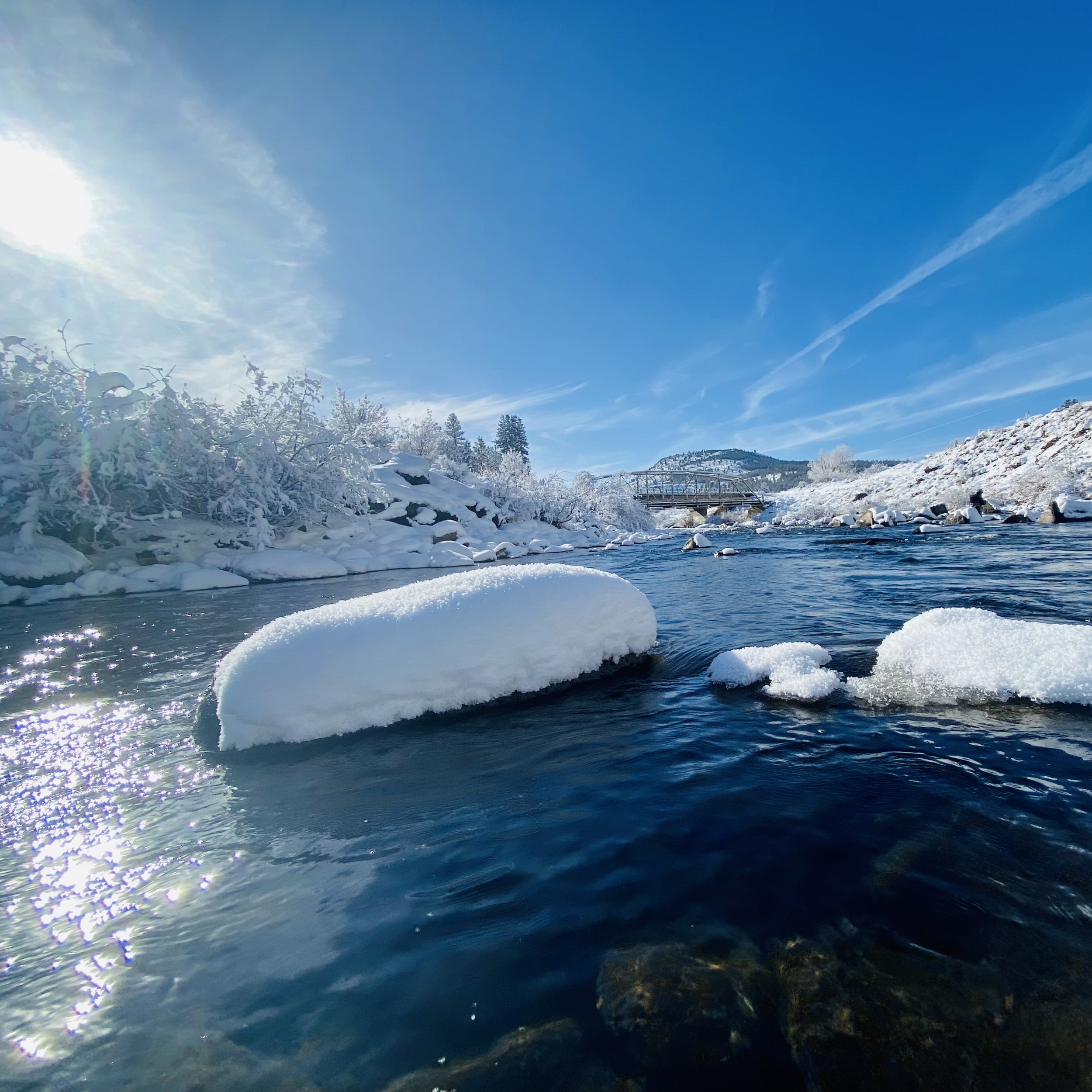 Truckee River Snow