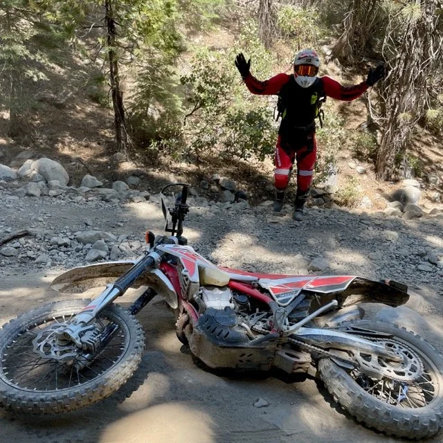 Brian D Nothing better than a weekend of dirt bikes, fly fishing and camping with Jeff.