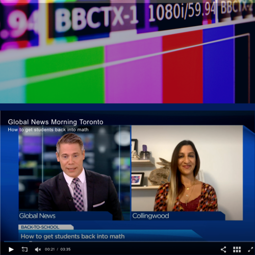 Getting into a Math Mindset Global News August 2020