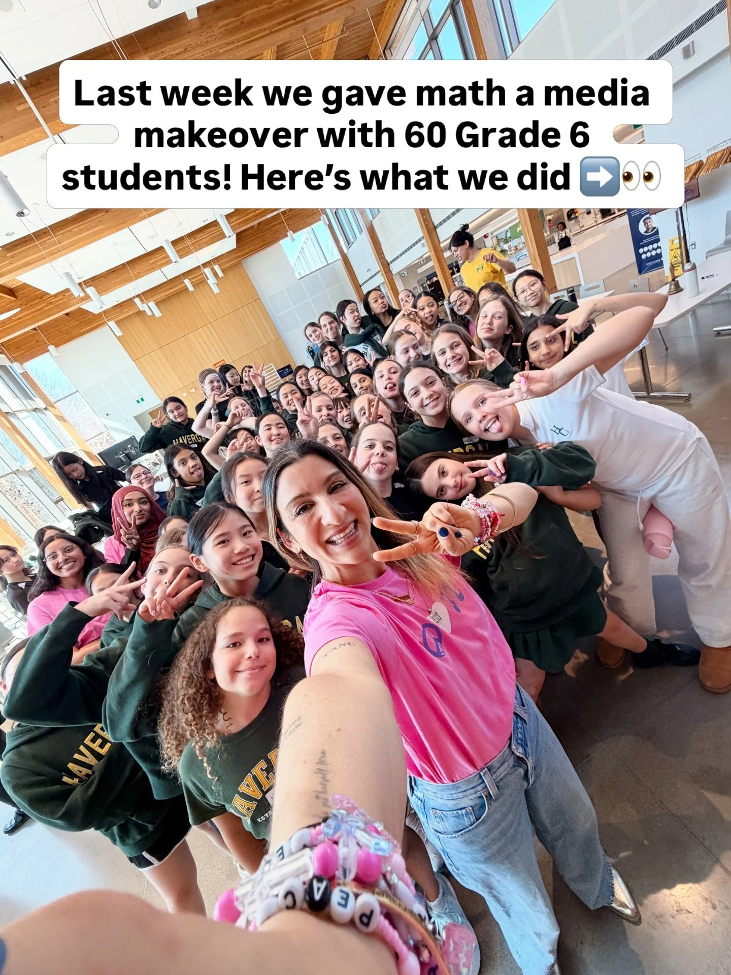 Last week I brought a team of 4 amazing tutors from @themathgurututoring to run an interactive workshop with 60 Grade 6 @havergalcollege students and it was A M A Z I N G! 

We explored how the media gives math a bad rep and how media messages get in