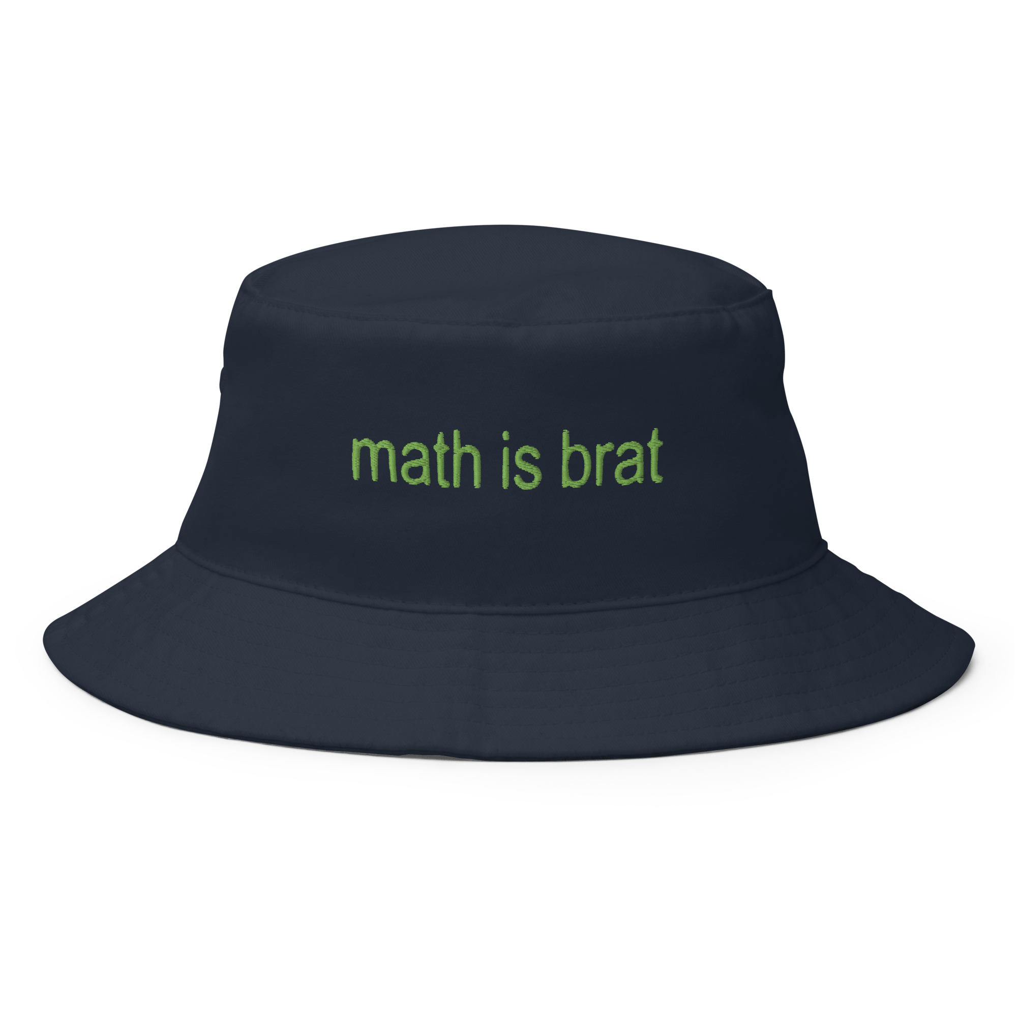💚Math is Brat💚 Bucket Hat (Navy)