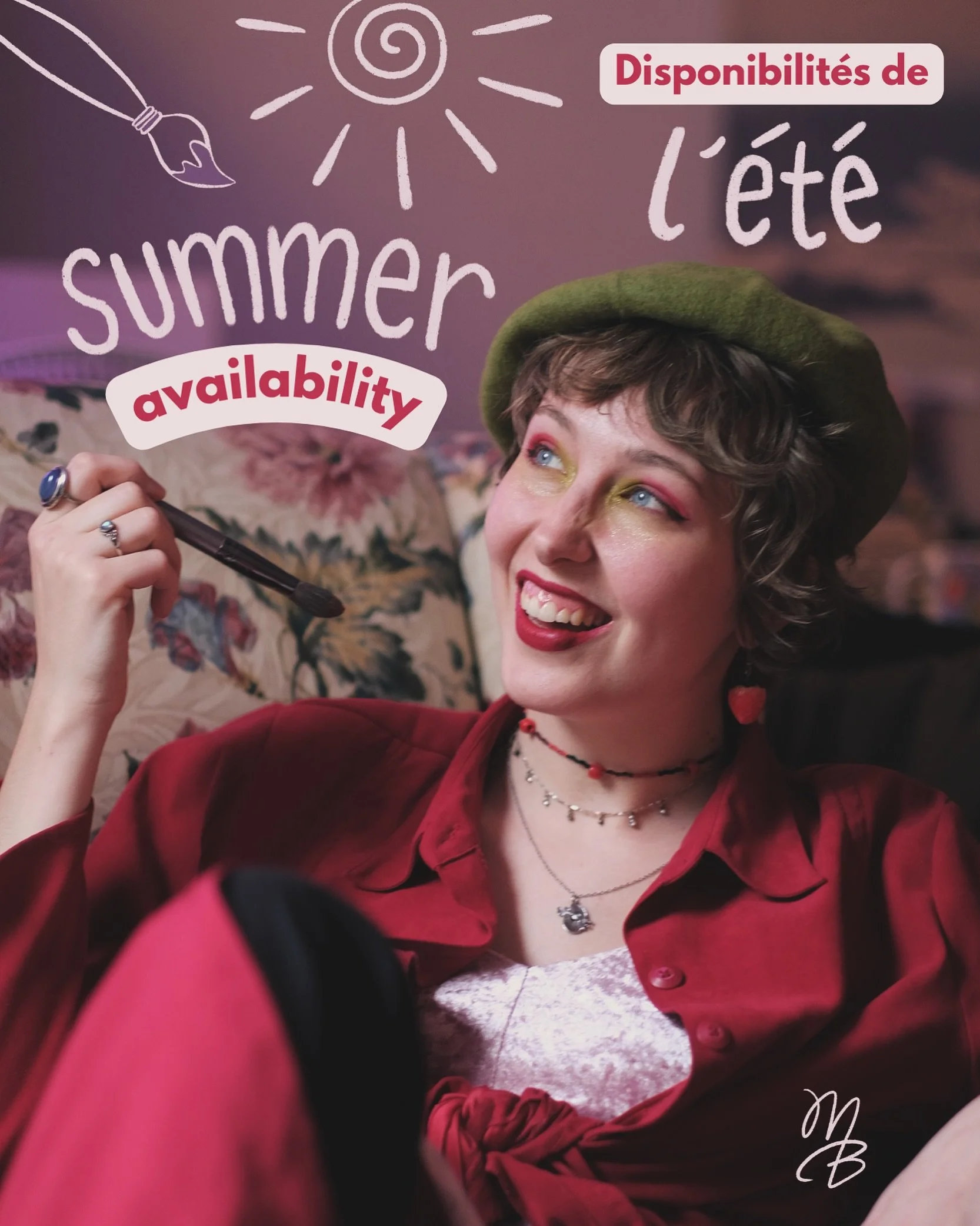 Summer 2026 (limited!) availability 🌸  Disponibilit&eacute;s (limit&eacute;s) de l&rsquo;&eacute;t&eacute; !

Feeling so grateful for all the bookings this June. 💓 Thank you so much for booking (and sometimes double booking 🤩) all my Saturday&rsqu