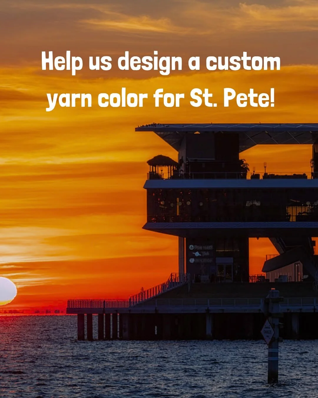 🎨✨ Big news! We&rsquo;re teaming up with Swan City Yarns to create a custom colorway inspired by our beloved St. Pete, and we want your help! 💛

Carolyn (the brilliant dyer behind @swancityyarns ) is working with us to capture the essence of our ci