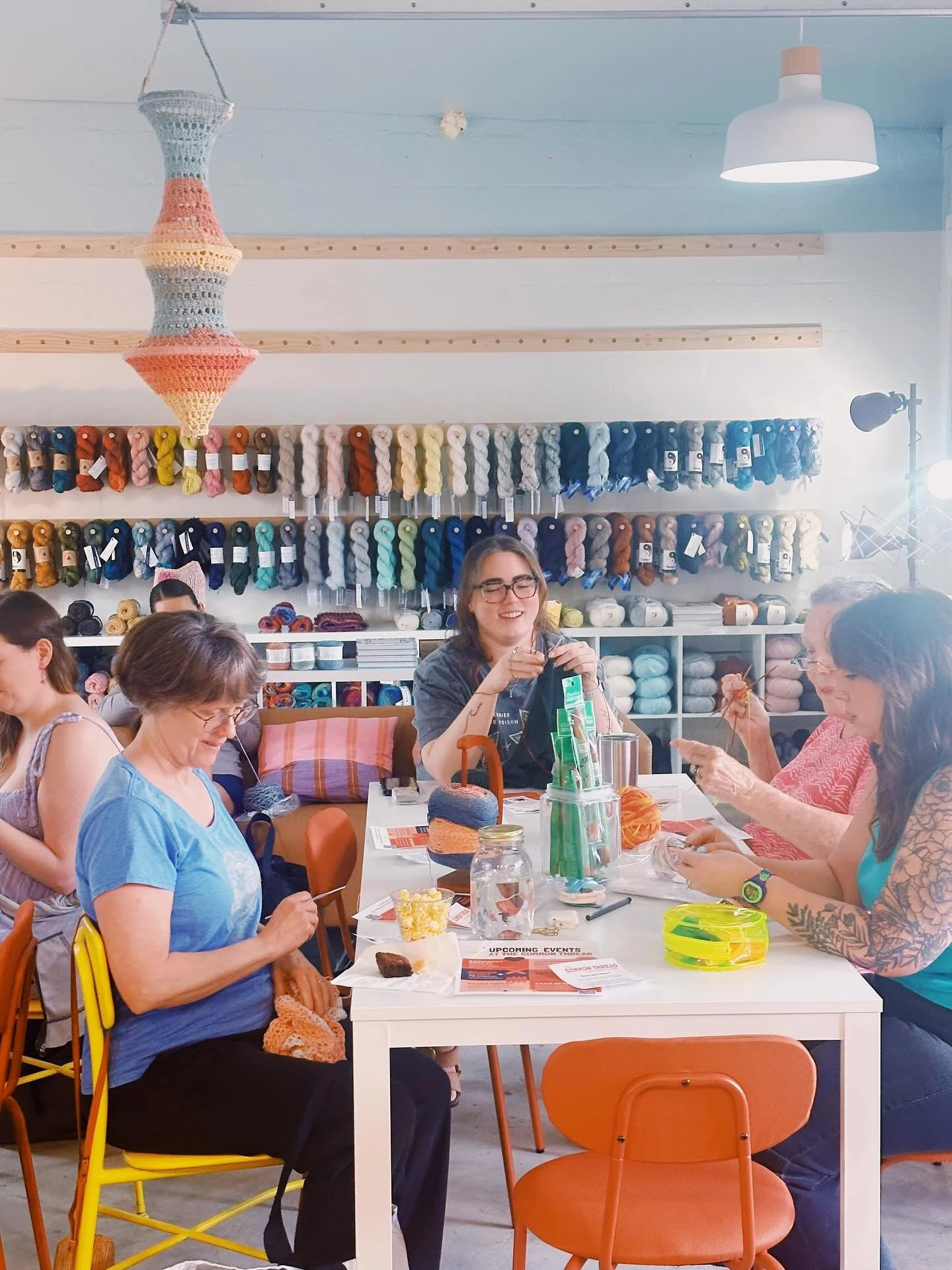 Scrappy Hour is on tonight from 6&ndash;9 🧶✨

I&rsquo;m still smiling at the photos from last week. So many beautiful WIPs and the best kind of cozy chaos. It&rsquo;s my favorite way to kick off the weekend.

Come hang out, bring whatever you&rsquo;