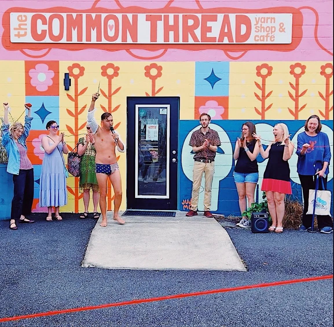 Our Grand Opening had everything! Yarn, coffee, music, tarot, doodles, men in speedos&hellip; you name it! Thank you to everyone who came out to celebrate everything that makes this place so special. We love you, St. Pete! &hearts;️   We&rsquo;re now