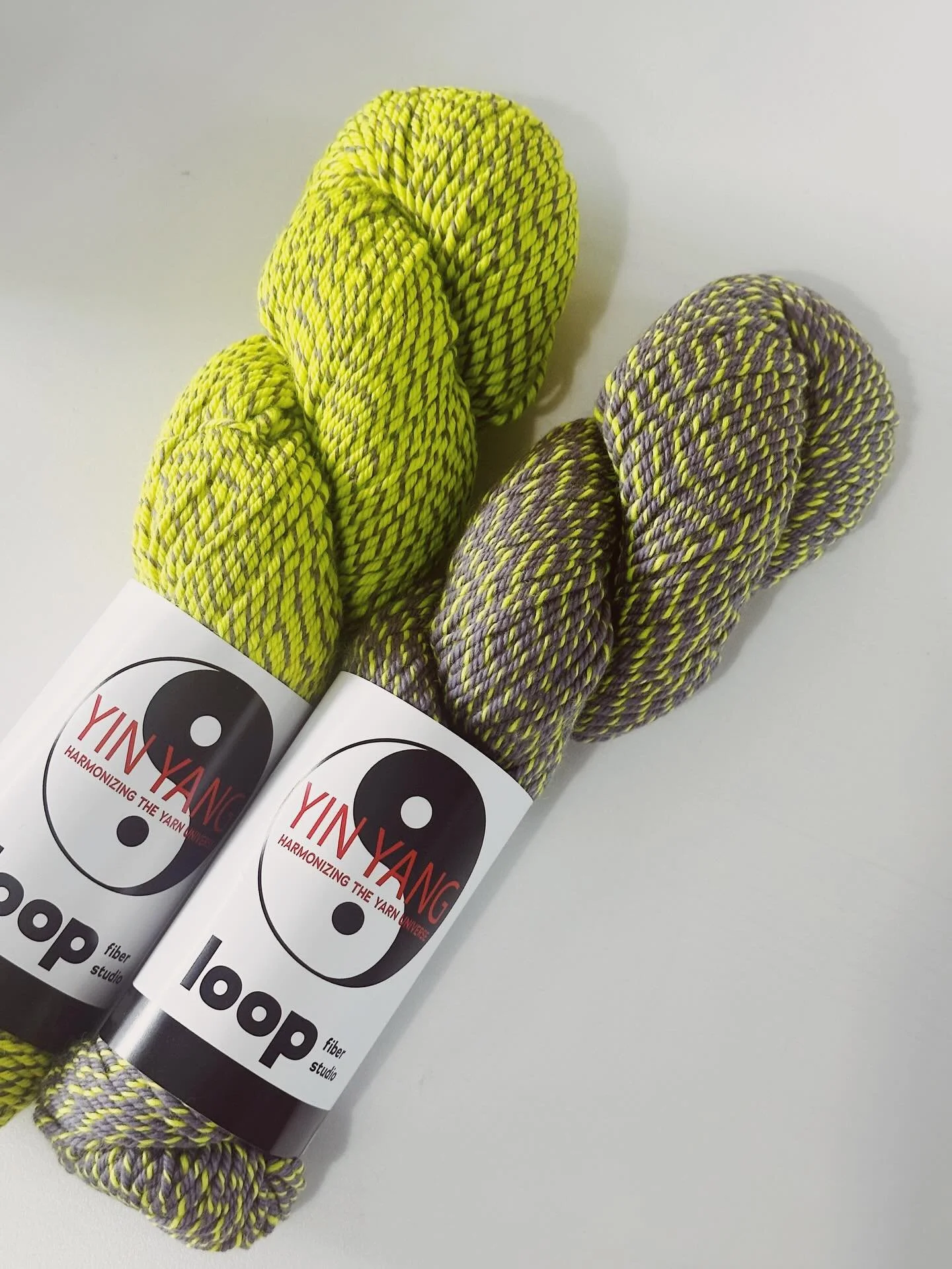 Yin Yang Worsted is back on our shelves! 🖤🤍✨
 Spun in upstate New York, each skein comes in perfectly paired &ldquo;sister&rdquo; colorways designed to stripe together beautifully. Think effortless contrast, bold marls, and projects that look like 