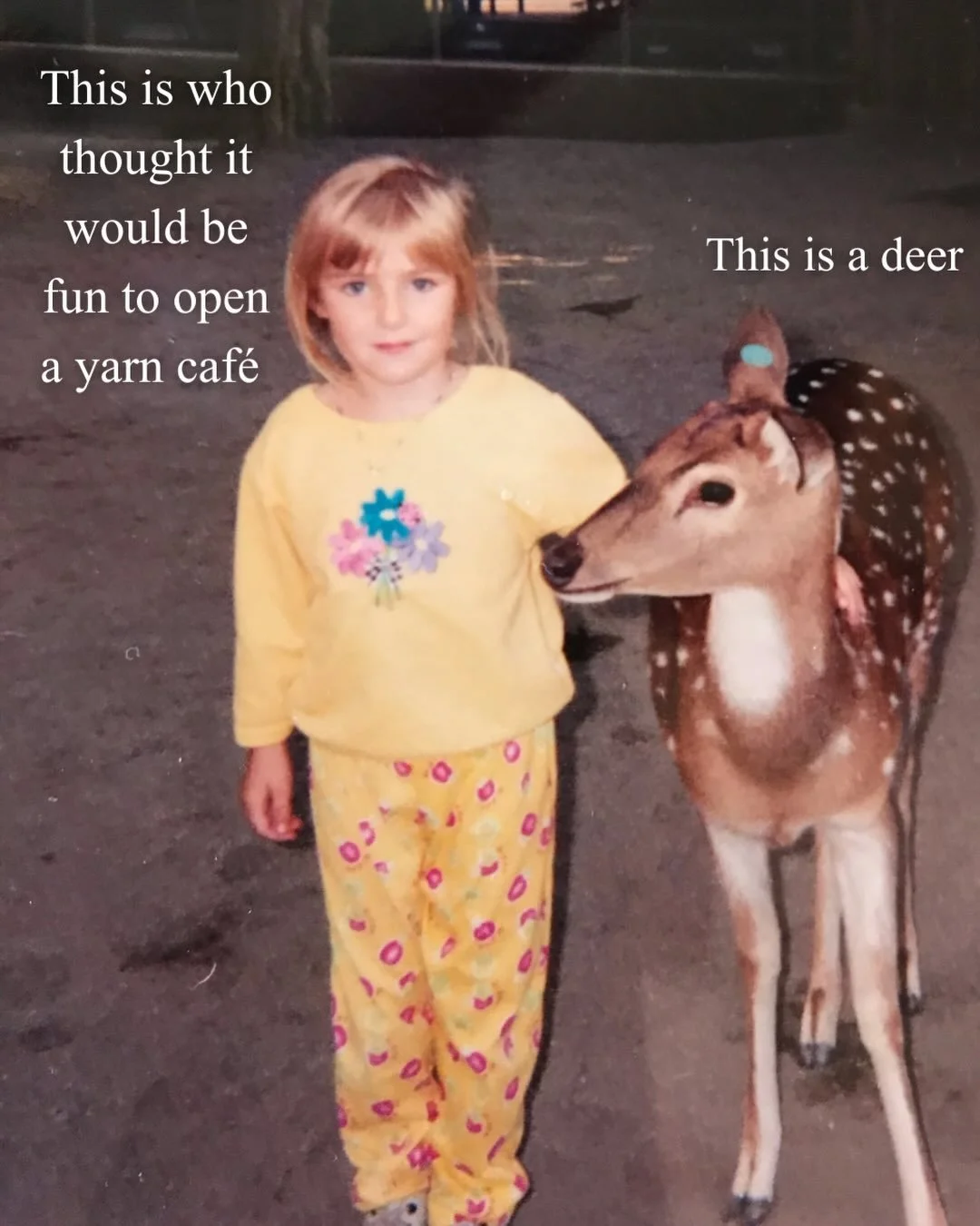 Jumping on the nostalgia bandwagon. Meet the Common Thread team in our truest form 👋 🧶 ☕️