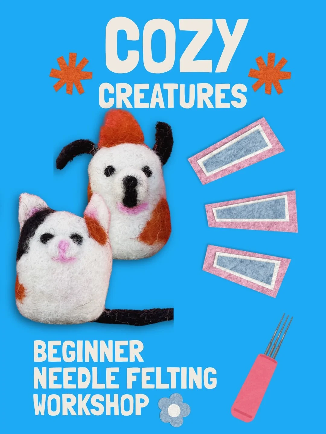 For a good cause&hellip; and yes, there will be real puppies 🐾💛

We&rsquo;re hosting a beginner-friendly needle felting class at The Common Thread on Sunday 4/12 where you&rsquo;ll create your own tiny kitty or puppy from scratch (no experience nee