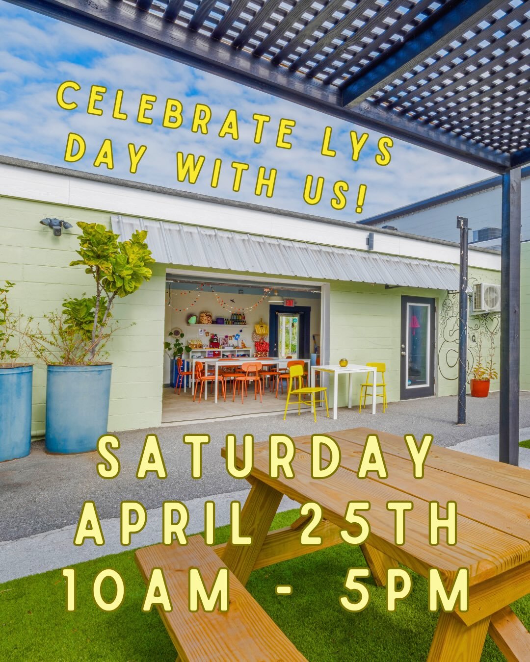 LOCAL YARN STORE DAY 🧶✨ Saturday, April 25 &bull; 10am&ndash;5pm

This is your official invitation to come hang out with us all day and celebrate the magic of local yarn shops 💛

We&rsquo;re going all out:
&bull; live screen printing with exclusive