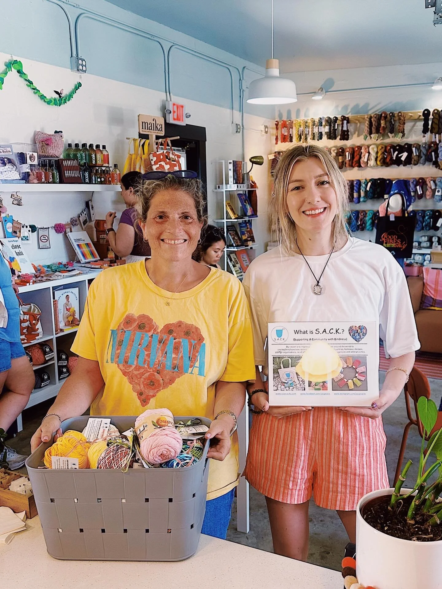 Scrappy S.A.C.K. Week starts today! ♻️🧶

We&rsquo;re turning yarn + soap into something that actually helps people in our community.

All week (4/21&ndash;4/26), we&rsquo;re a drop-off spot for donations in partnership with The Scrappy Project and S