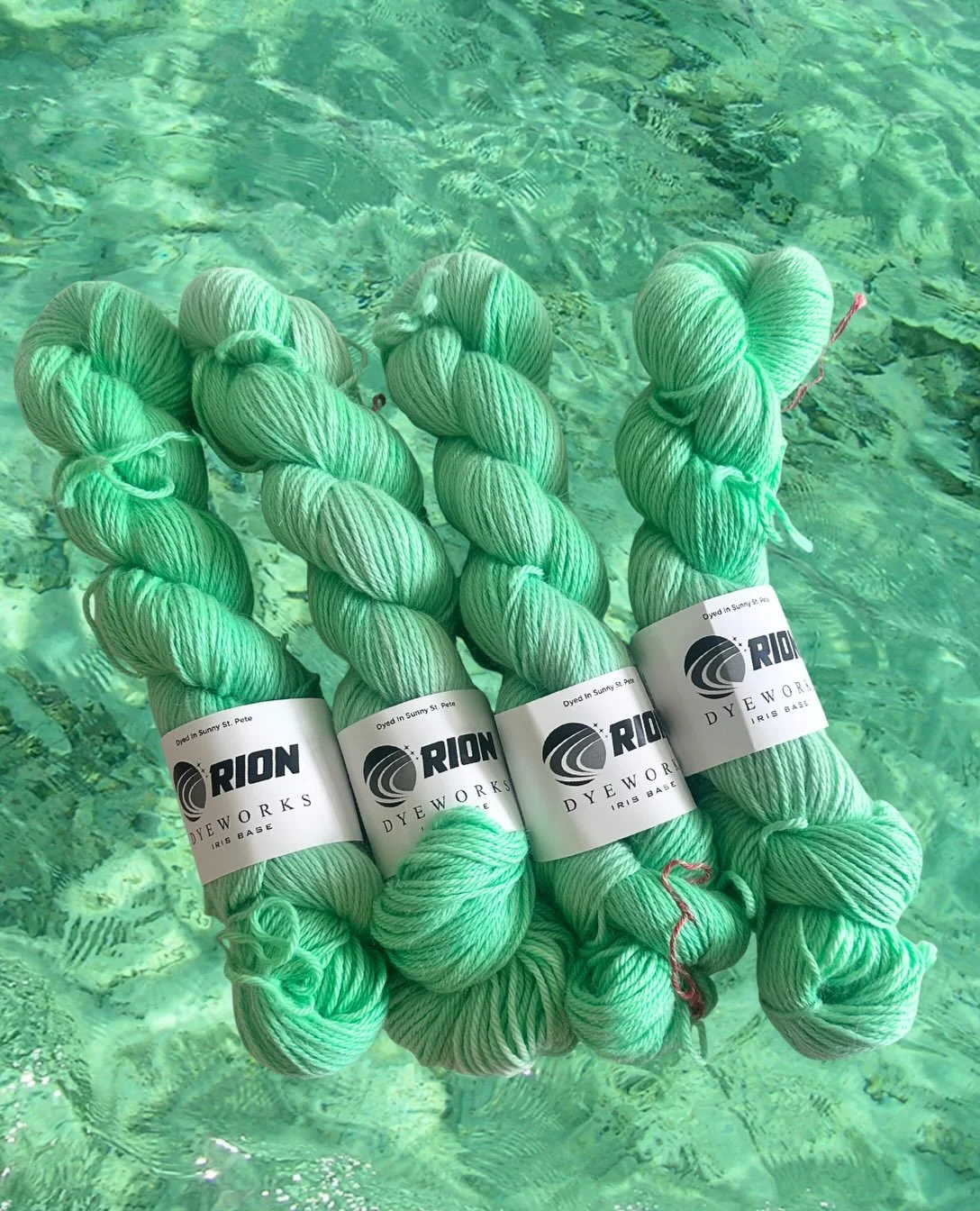 When the most luxurious yarn we carry also happens to be dyed in St. Pete&hellip; it simply doesn&rsquo;t get better 💕 

Our friend Vincent at @oriondyeworks just launched his newest base, Iris: a dreamy DK blend of baby alpaca, silk and cashmere. 
