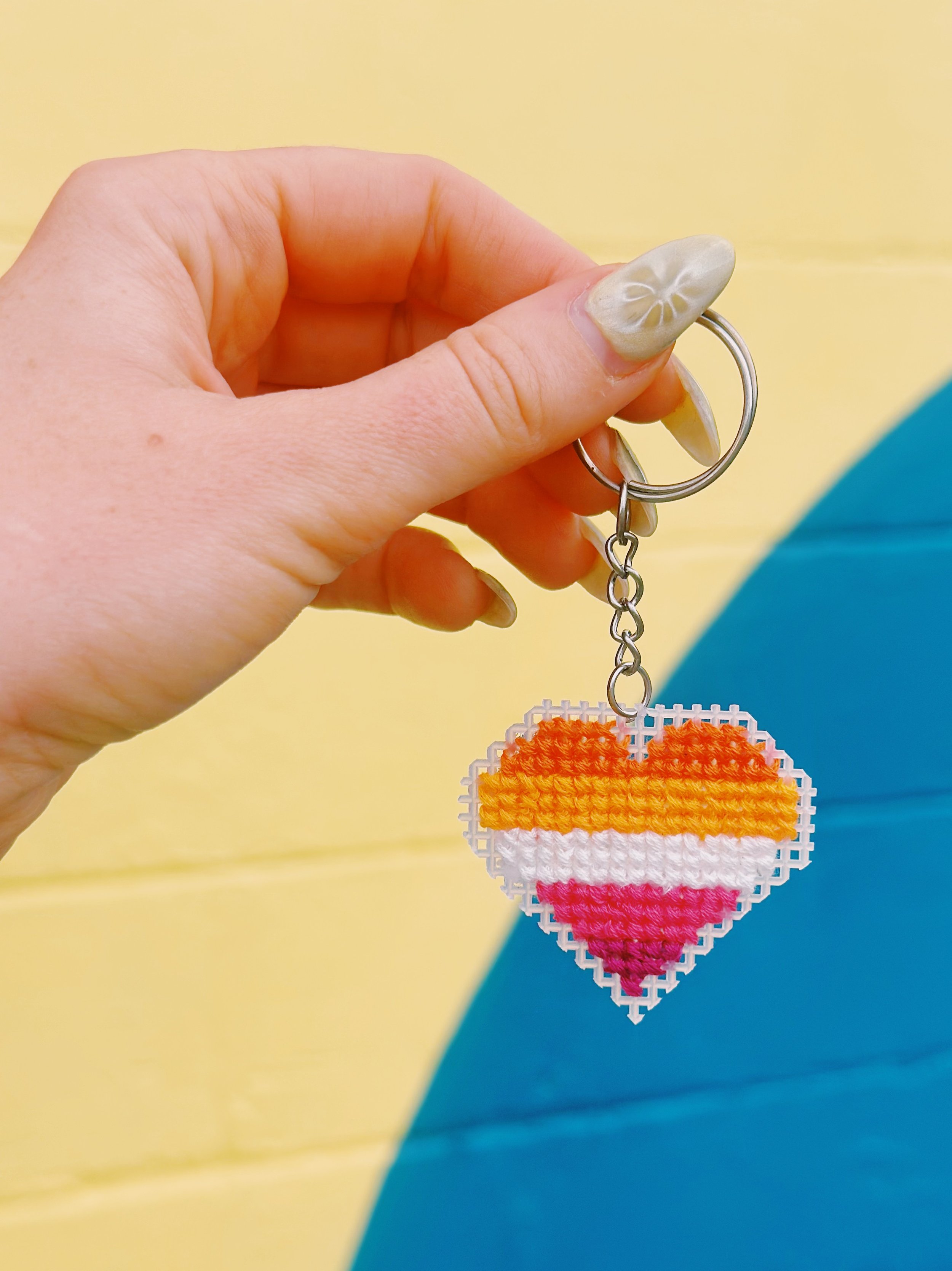 6/21 Pride Keychain Cross Stitch Class