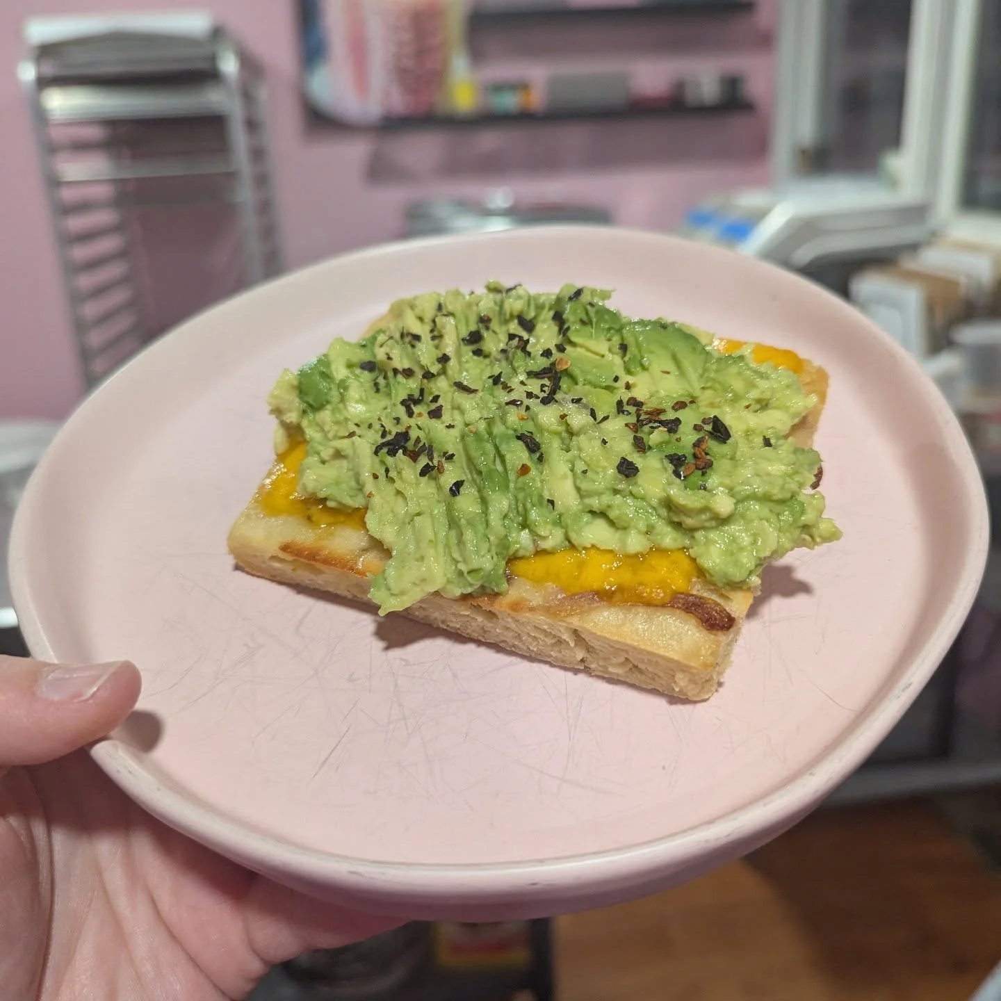 Breakfast this morning was a leftover slice of dill pickle focaccia, cheddar cheese, and an avocado that was on its last day. I'm not into food waste, so I eat whatever needs to be eaten every day.
I wasn't always this way, though.
I come from a l