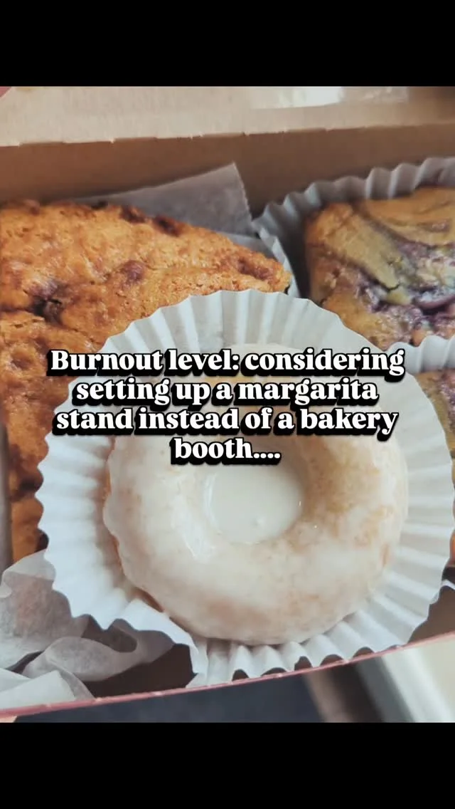 ...at least then the heat and exhaustion would make sense. 🍹 Turns out chasing your dreams comes with a side of heatstroke, exhaustion, and questioning all your life choices. New blog is up, and yes, I’m still baking, just sweating through it