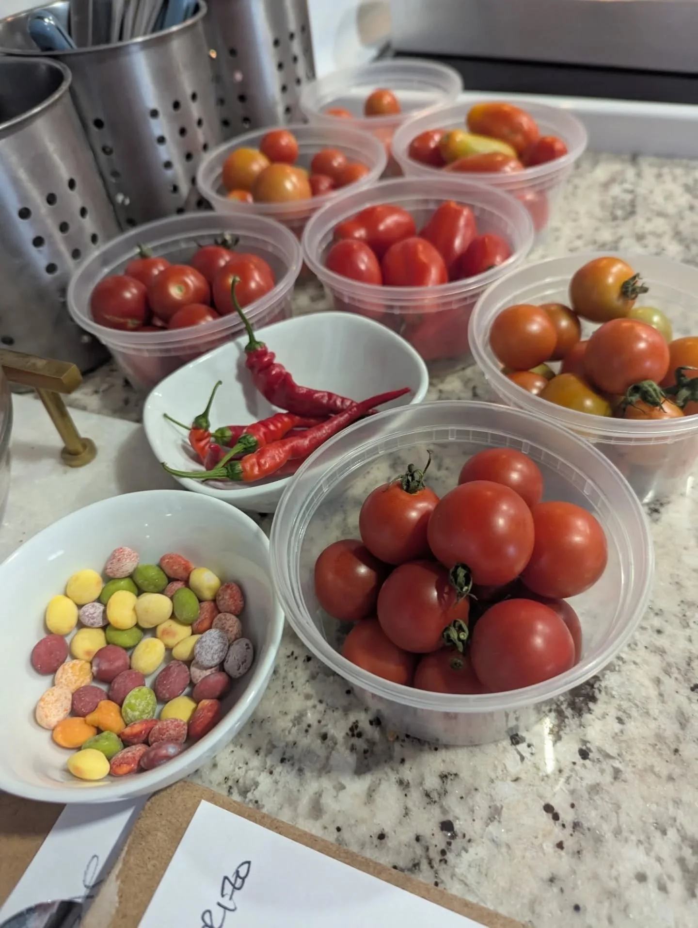 Just some pictures over the last couple of weeks! Trying to squeeze the last bit of veggies out of the garden (drought killed the pumpkins despite all my watering). Plus, market life, making pizza sauce, my coffee consumption is through the roof, and