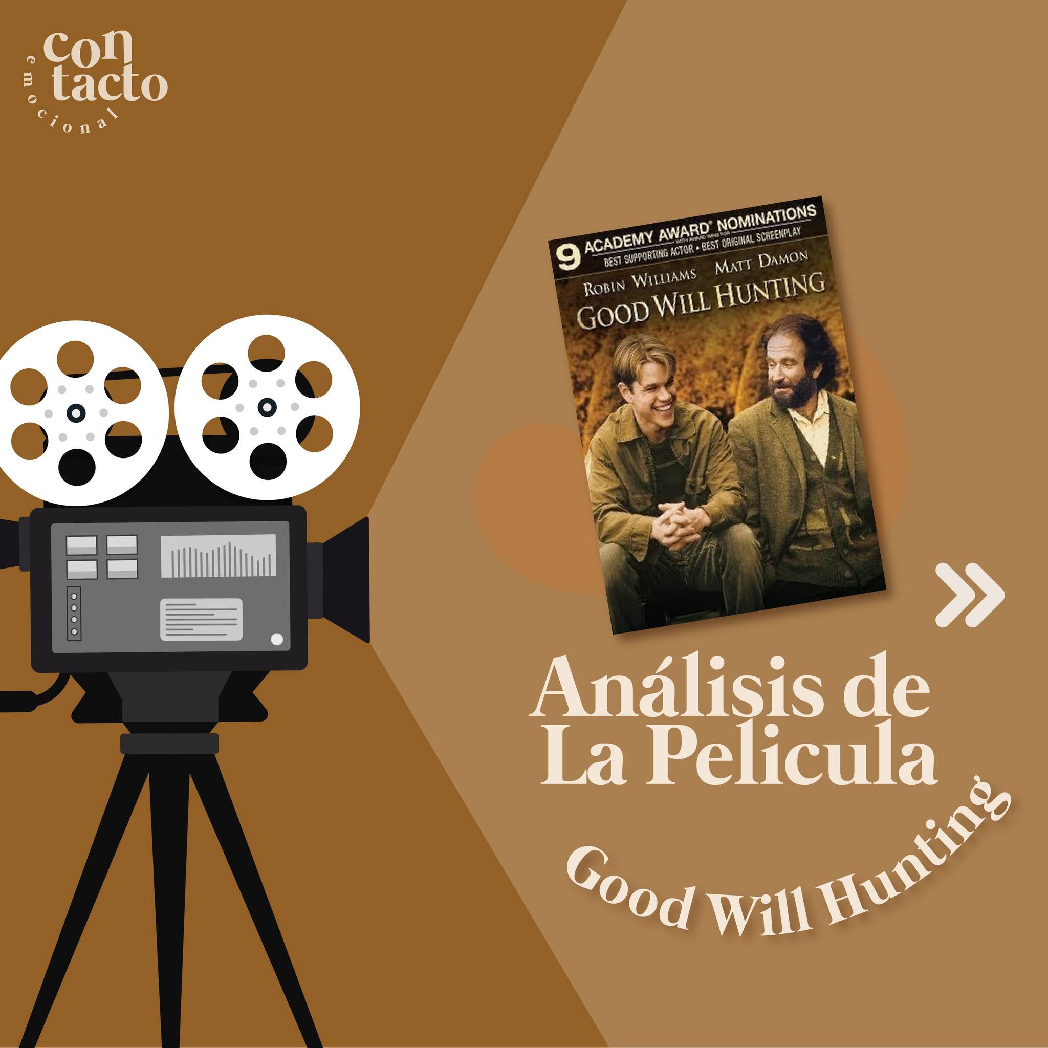 🎞 &iquest;Has visto Good Will Hunting? 📽 Esta pel&iacute;cula ejemplifica c&oacute;mo los eventos traum&aacute;ticos de la infancia pueden impactar negativamente en la flexibilidad psicol&oacute;gica de una persona. Sin embargo, tambi&eacute;n mues