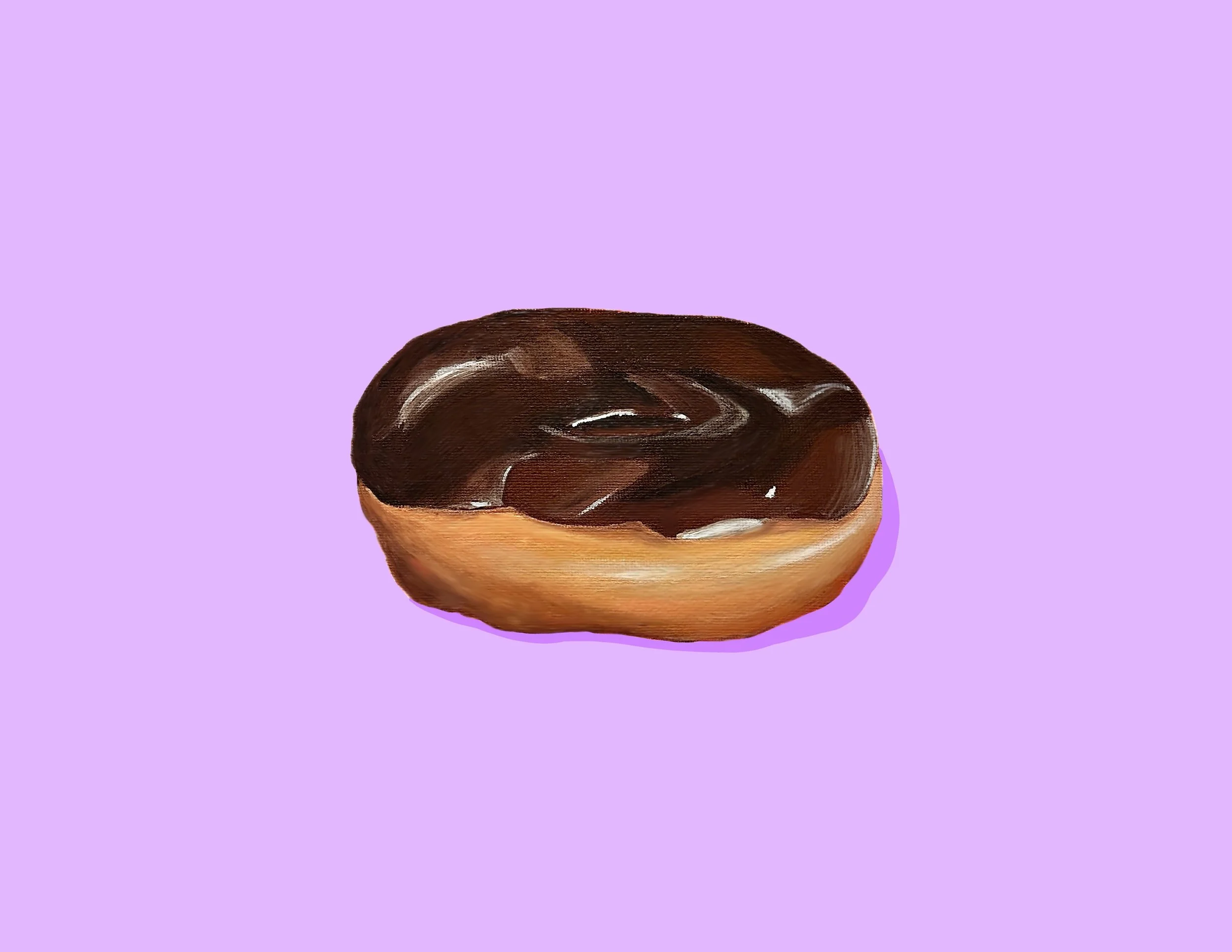"Chocolate Donut" art print