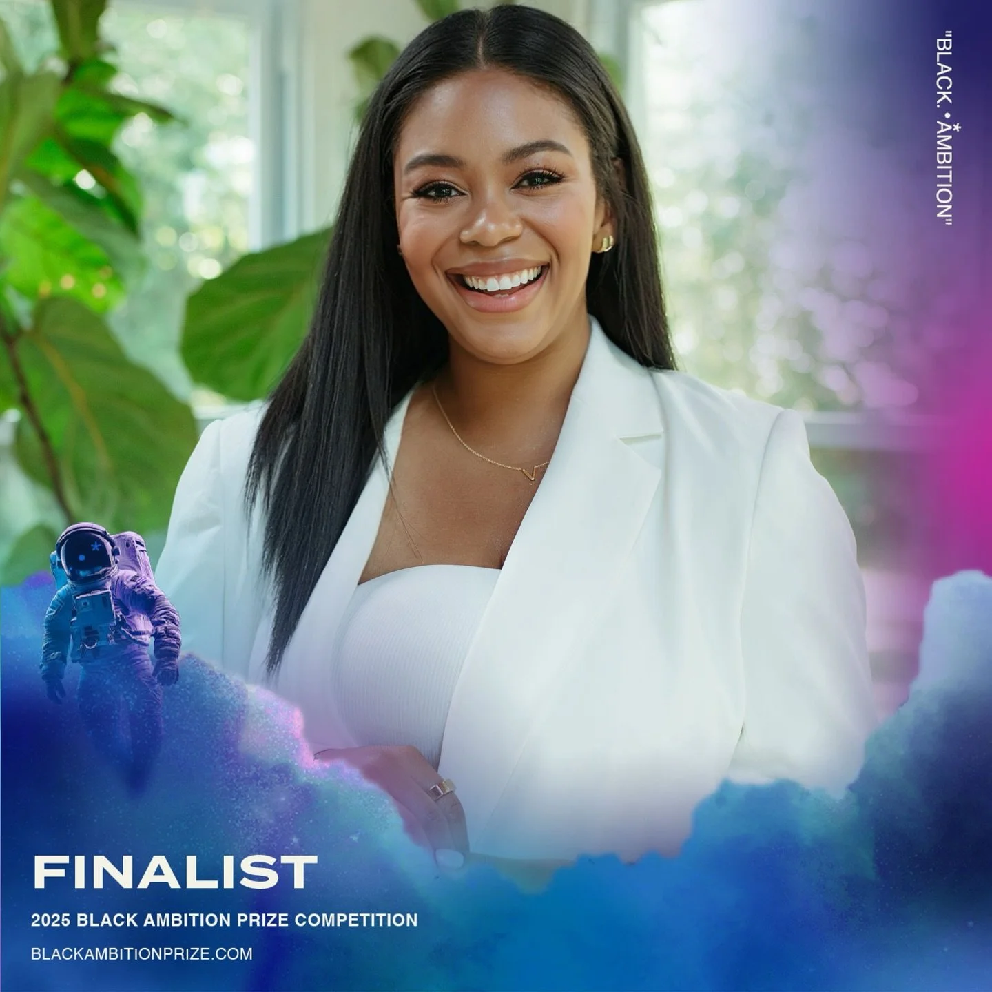 🚨 BIG ANNOUNCEMENT + GIVEAWAY 🚨

I&rsquo;m officially a FINALIST for the 2025 @blackambitionprize, founded by Pharrell to fund innovation!

Out of thousands of applicants, my company The Well Place&trade; was selected as one of only 40 finalists, &