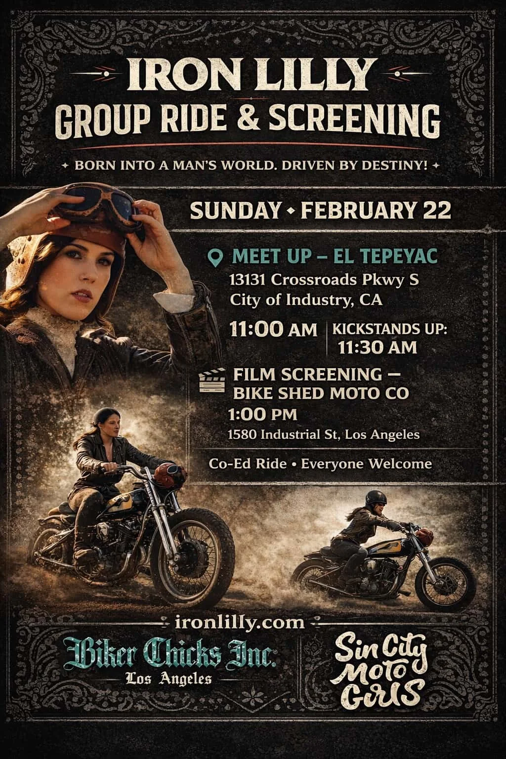 Iron Lilly Group Ride and screening 
