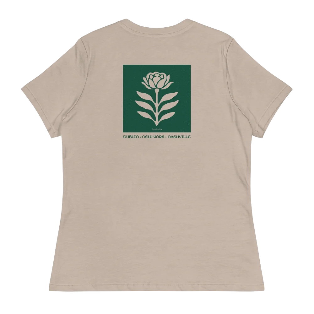 "Rose" New York - Nashville - Dublin (Women's Relaxed T-Shirt)