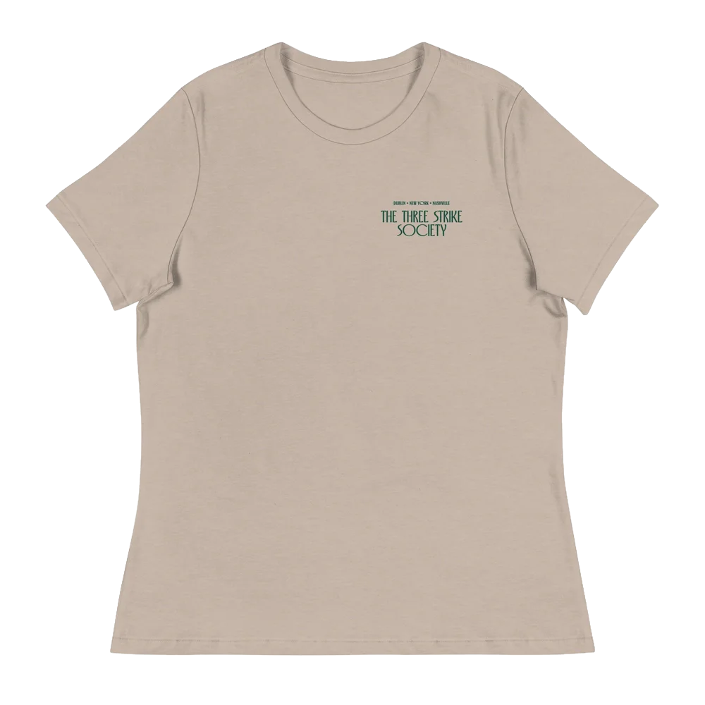 "THREE STRIKE SOCIETY" (Women's Relaxed T-Shirt)