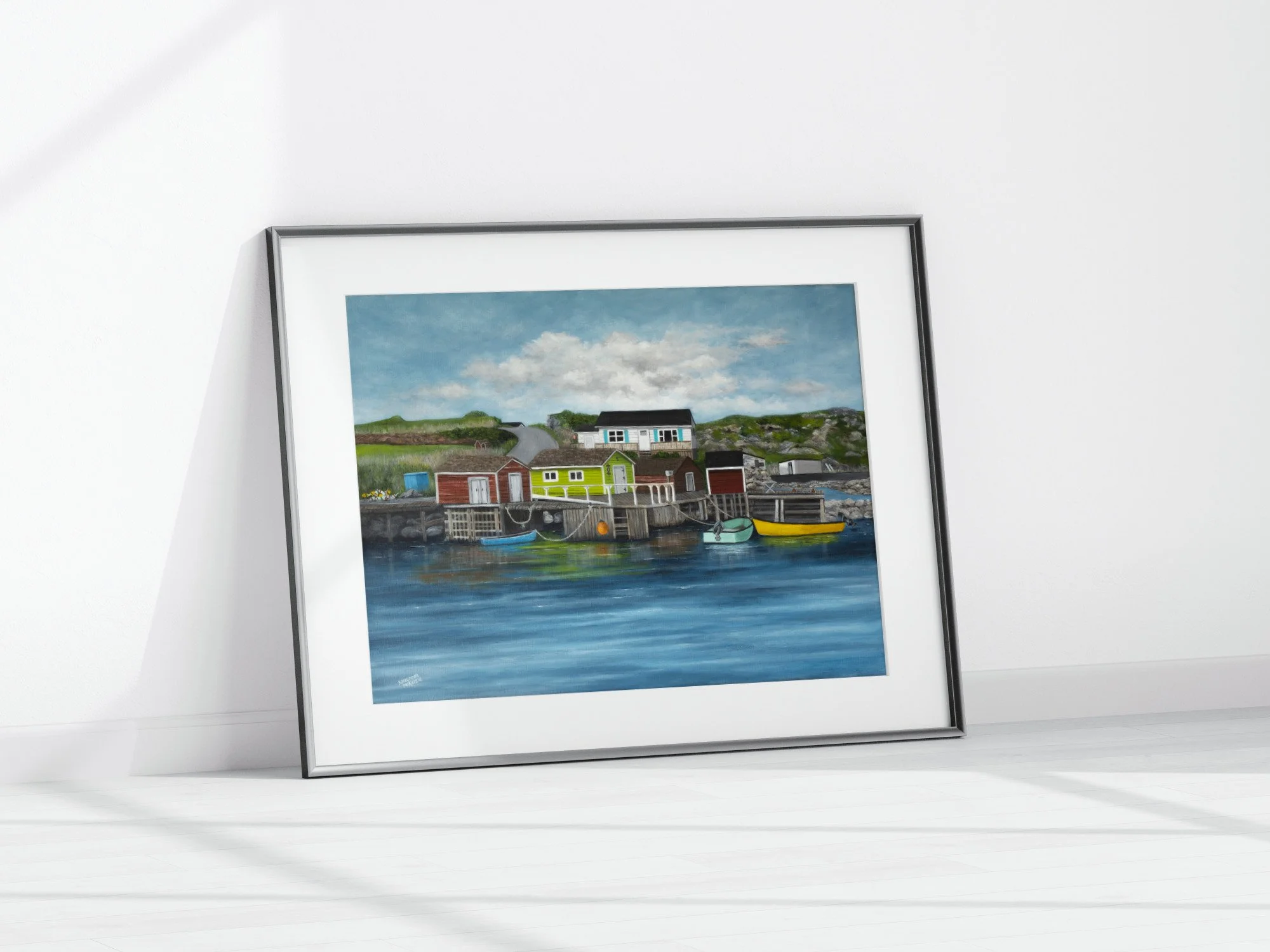 Twillingate Newfoundland Print in black frame.jpg