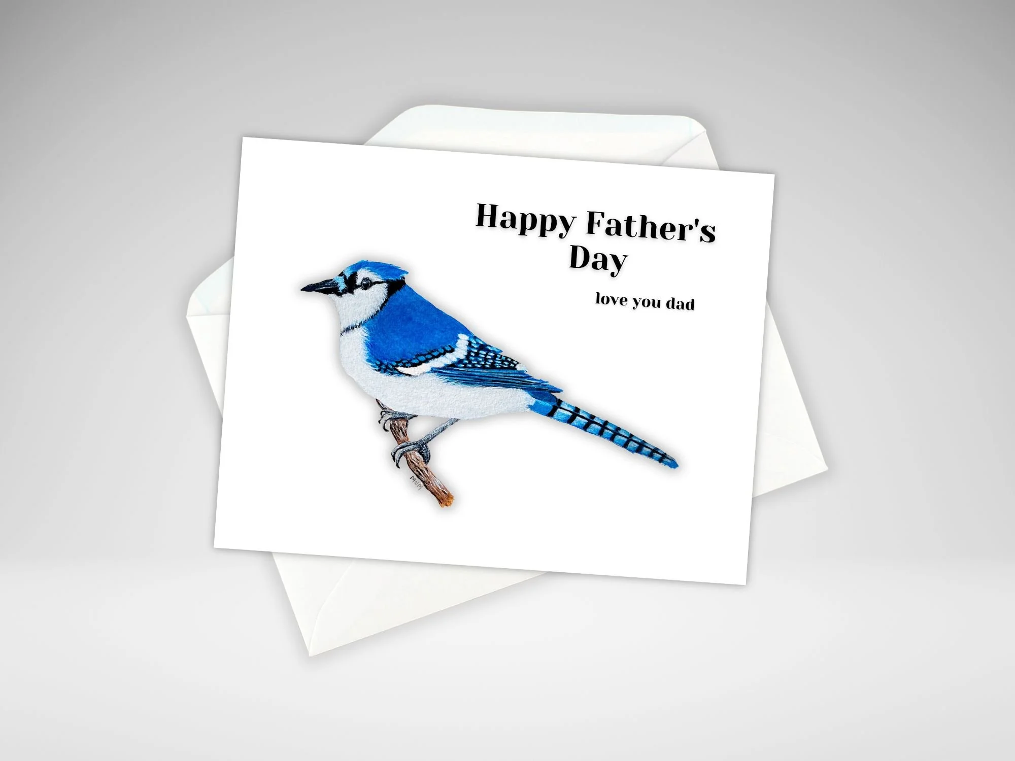 Blue Jay Father's Day Card