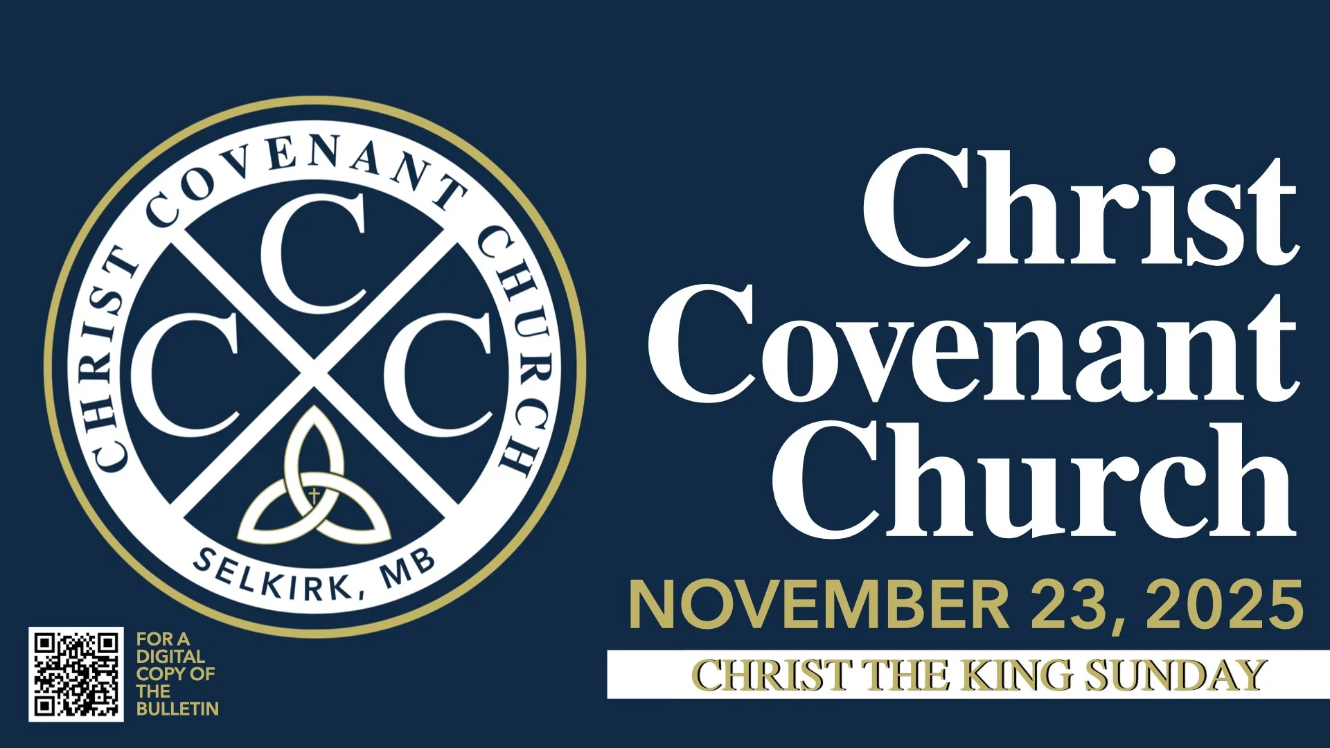 Christ the King Sunday| 11.23.25 | CCC Covenant Renewal Livestream