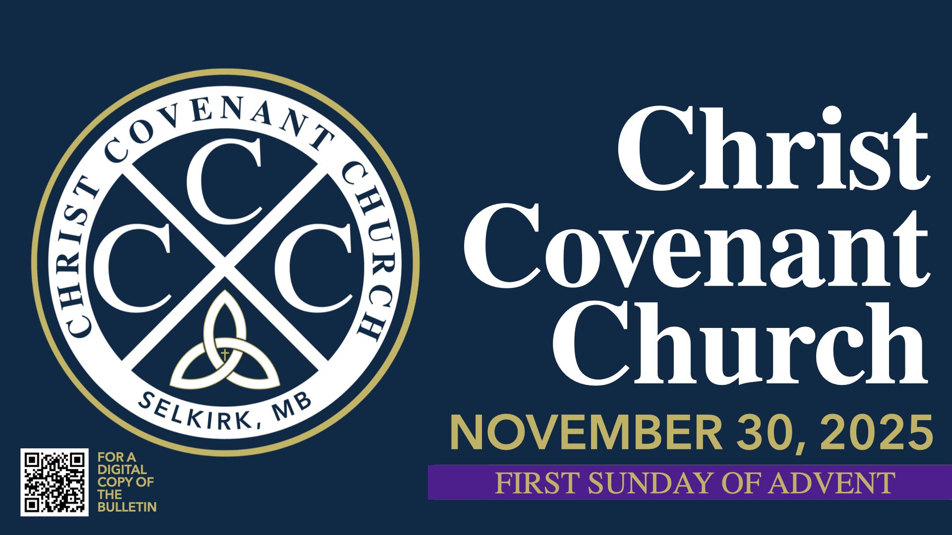 First Sunday of Advent | 11.30.25 | CCC Covenant Renewal Livestream