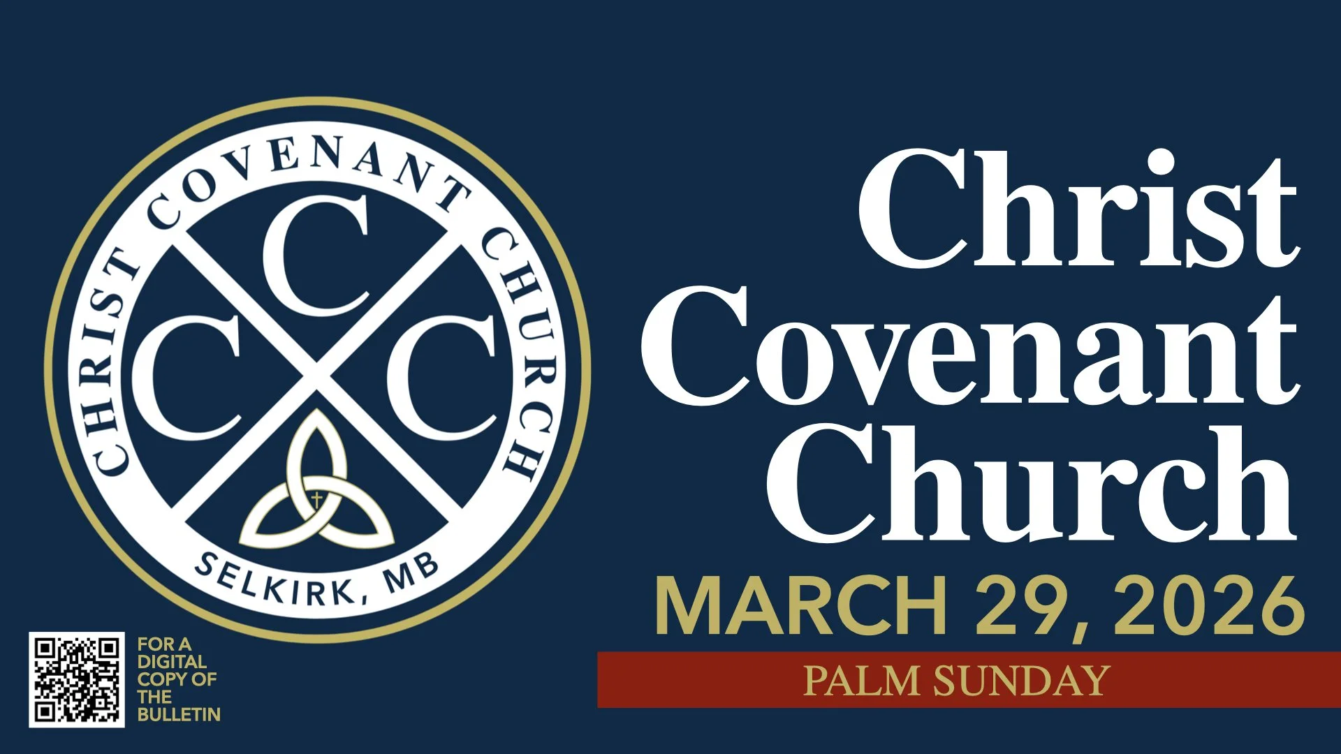 Palm Sunday | 03.29.26 | Christ Covenant Church | Covenant Renewal Worship