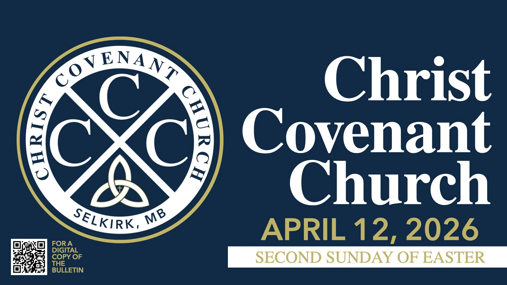 Second Sunday of Easter | 04.12.26 | Christ Covenant Church | Covenant Renewal Worship