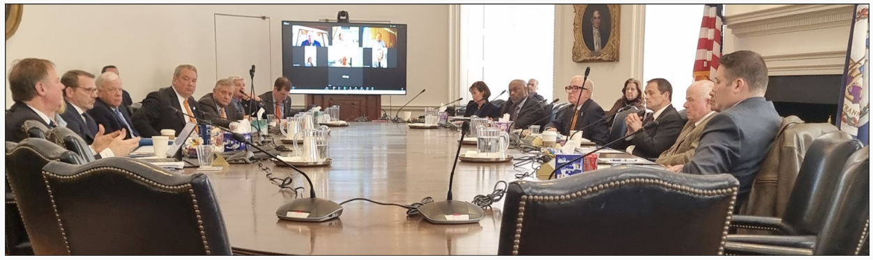  UVA Board of Visitors before entering closed session last week 