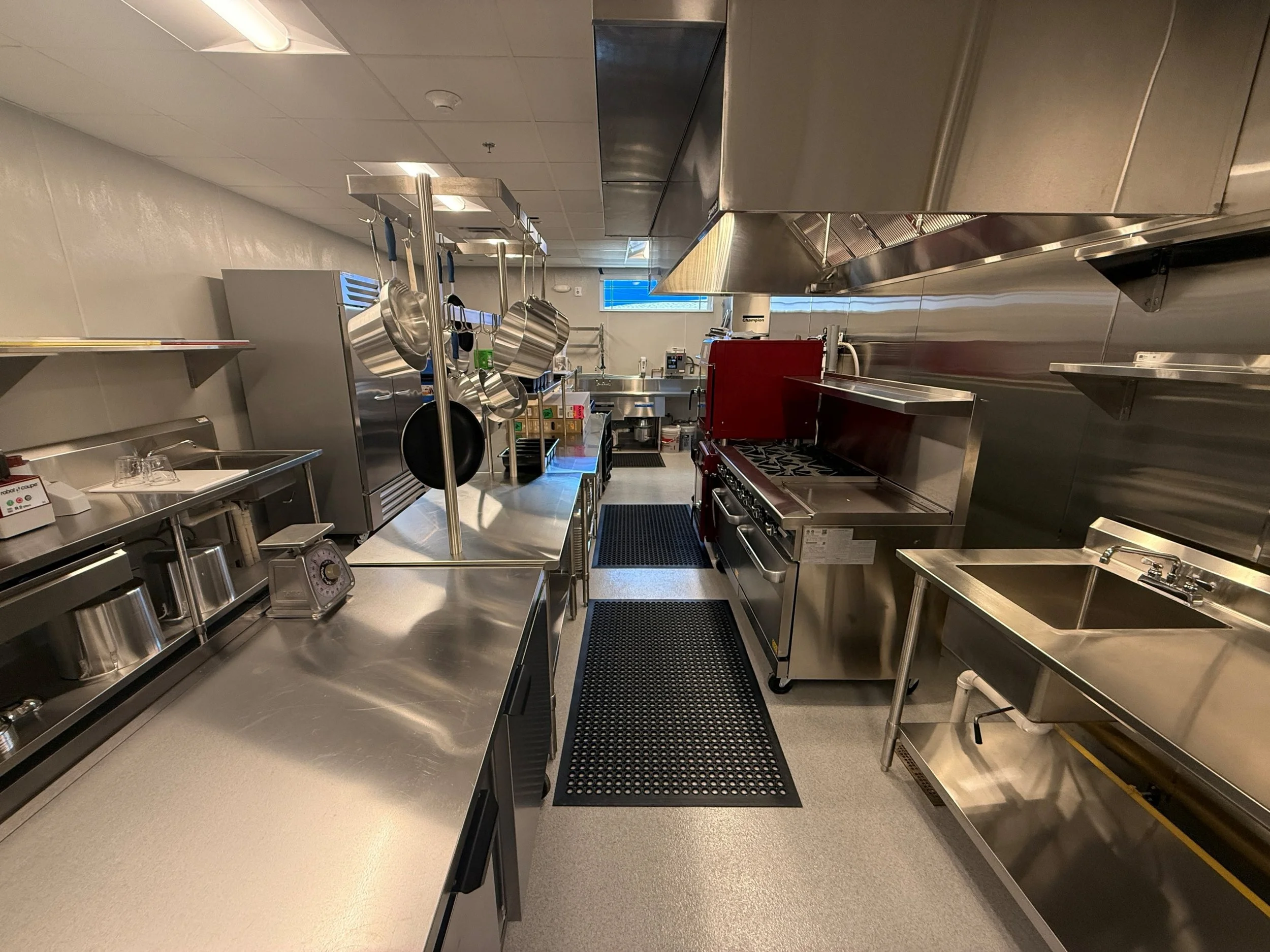 The commercial kitchen supports our residents' unique nutritional needs.
