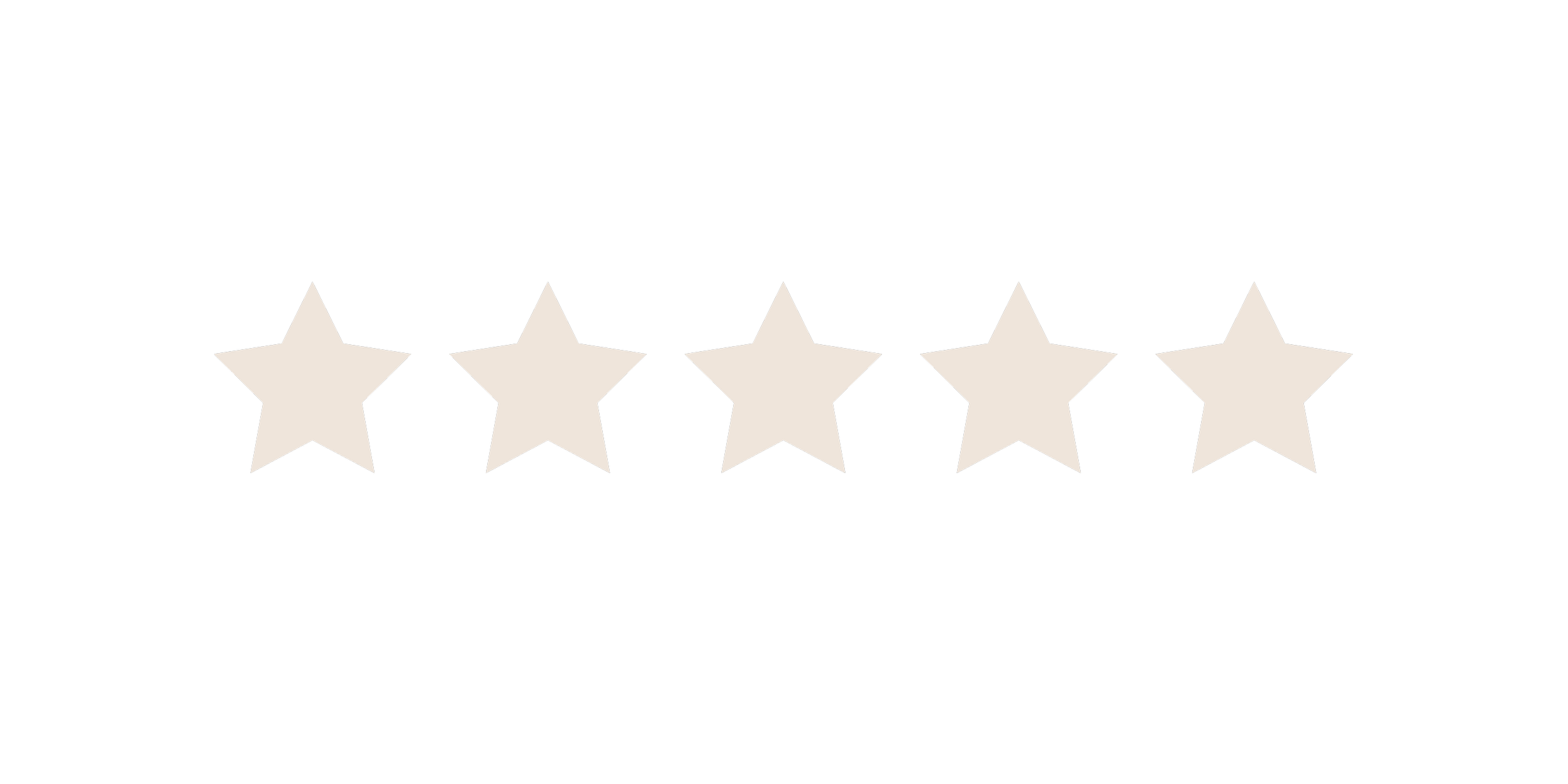 A black background with five white stars in a horizontal row, and the words "Highly Rated" above the stars.