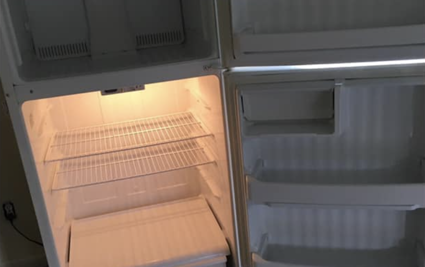 After photo of refrigerator for move-out cleaning