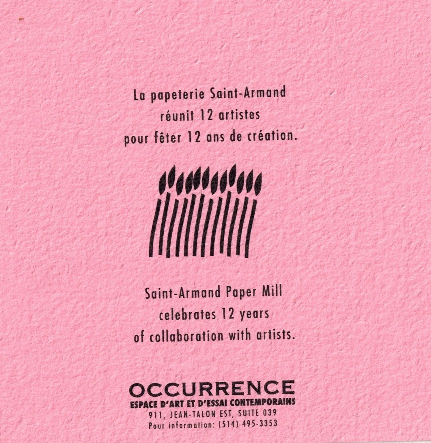 Collectif | 12e anniversaire de la papeterie St-Amand