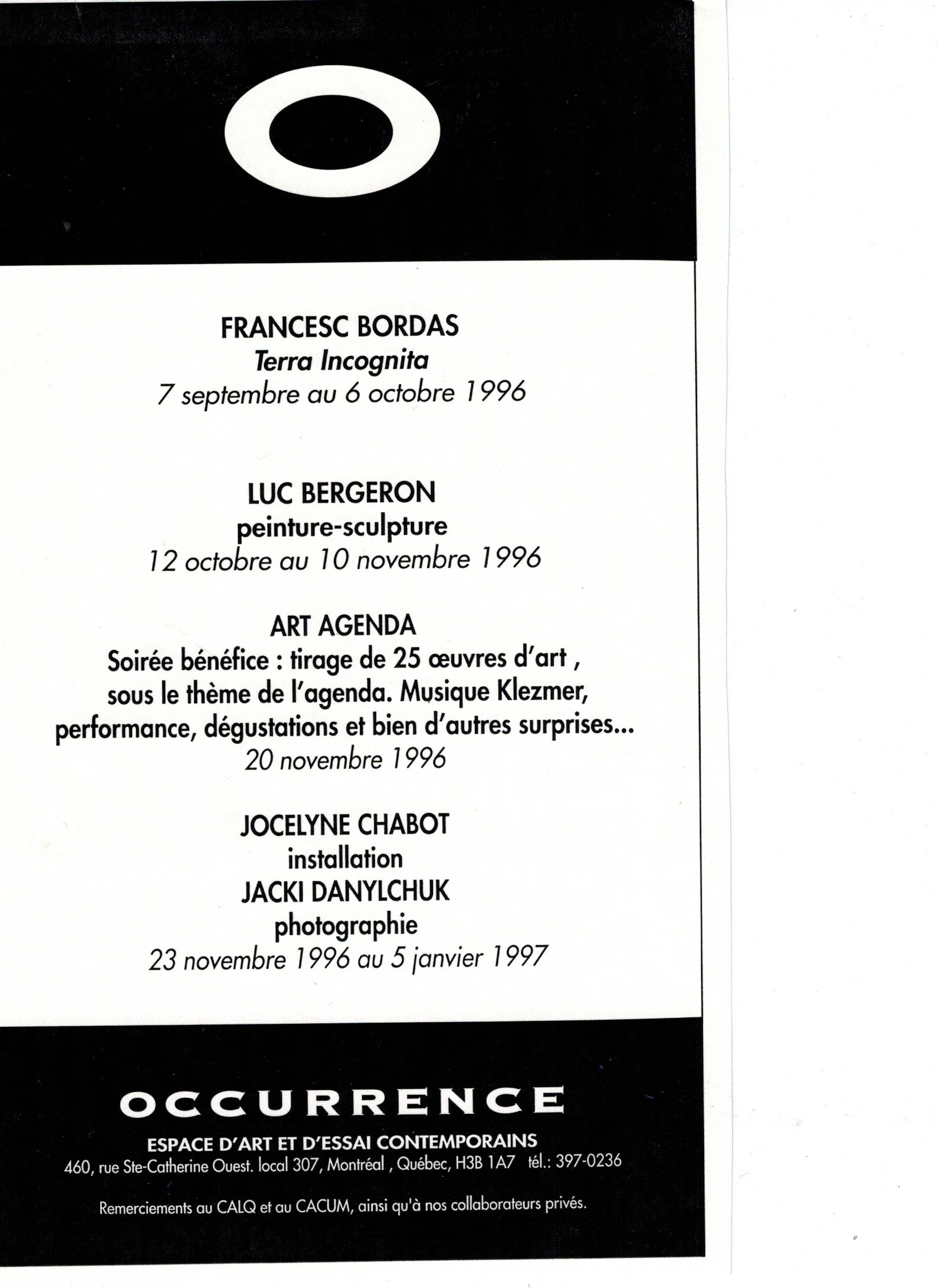 Collectif | Art agenda 1996