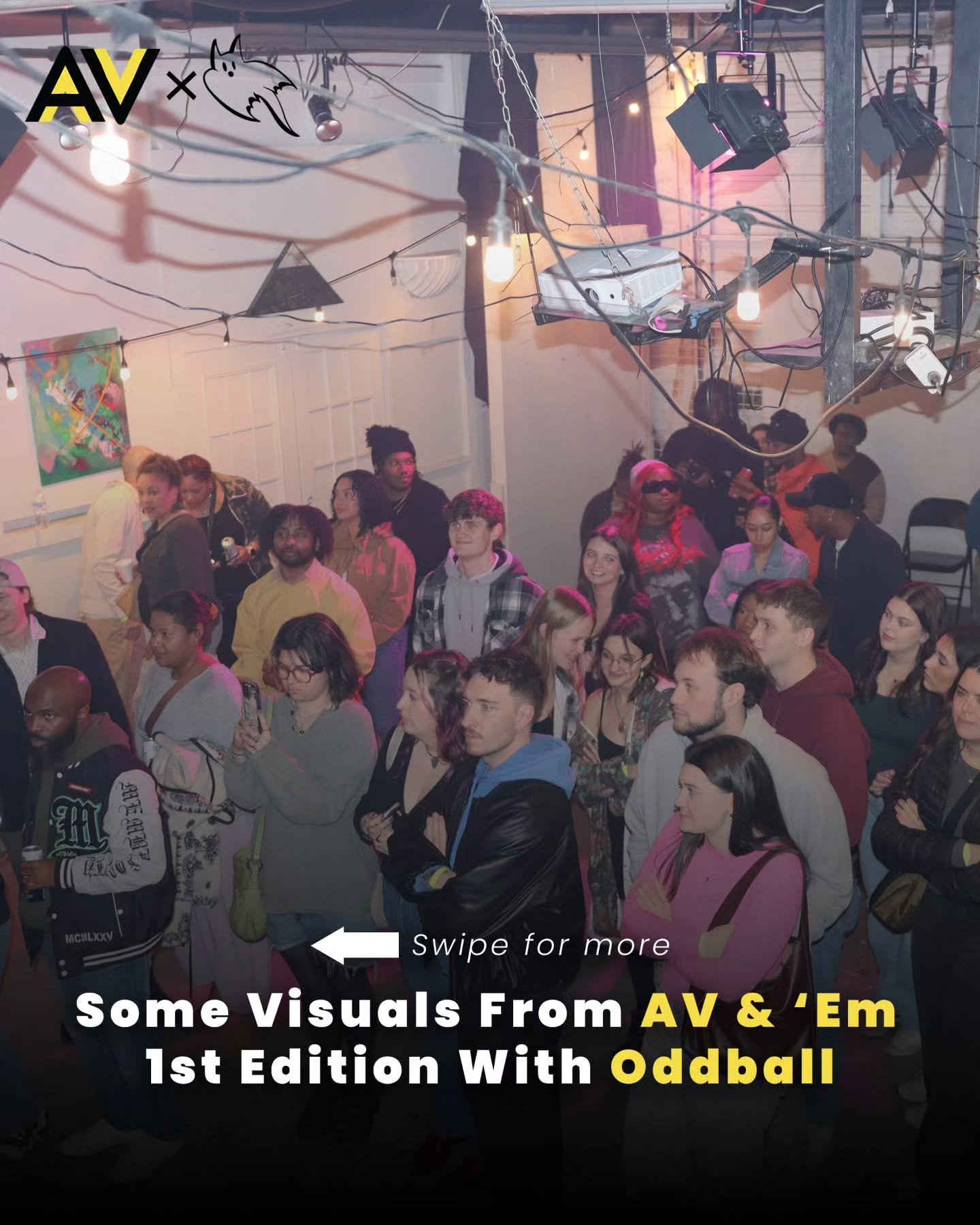 Some looks from our show AV &amp; 'Em 📸

Shout-out to everyone that pulled up to our first ever show in partnership with @0dd3all 🎱 We definitely gonna have to run it back 😤

Tag some artists that we gotta have on the next show 👀