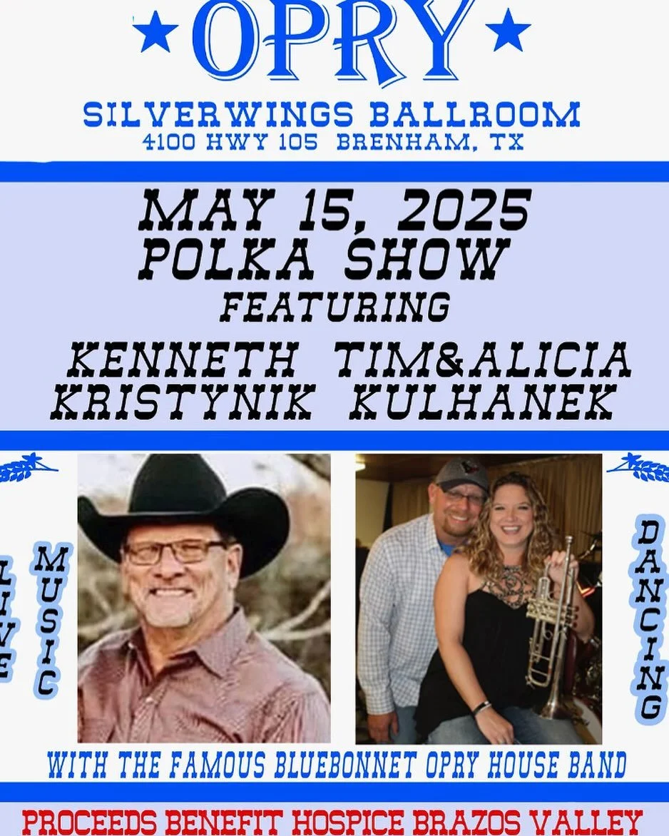 Great Polka Show May 15th Silverwings Ballroom Brenham Tx. Come out and see us.