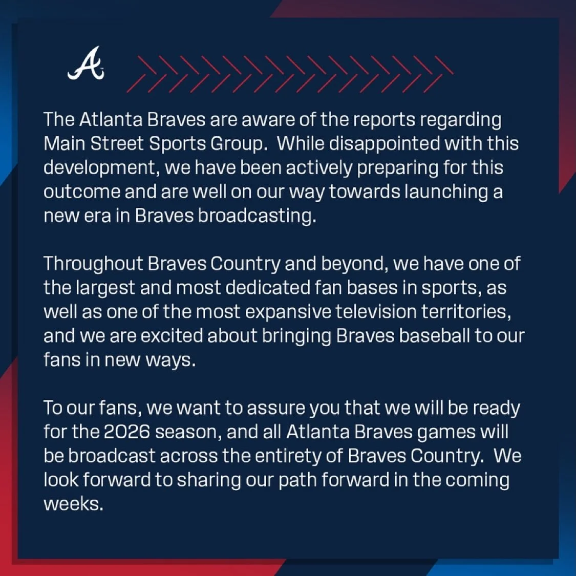 Alright, Armchair Anchorz&mdash;

The time to step up &amp; provide Alternative Commentary 
on @altcomnetwork is now!

@braves fans need you!

JoinTheMuteny.com | AltCom.Network

#Broadcast | #Sports
#ForTheA | #ChopOn 
#BravesCountry