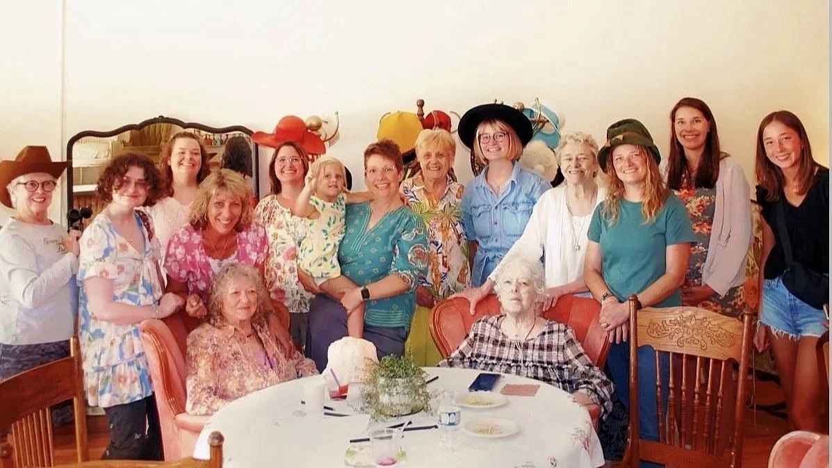 A Vintage Hat themed Baby Shower with 4 generations!